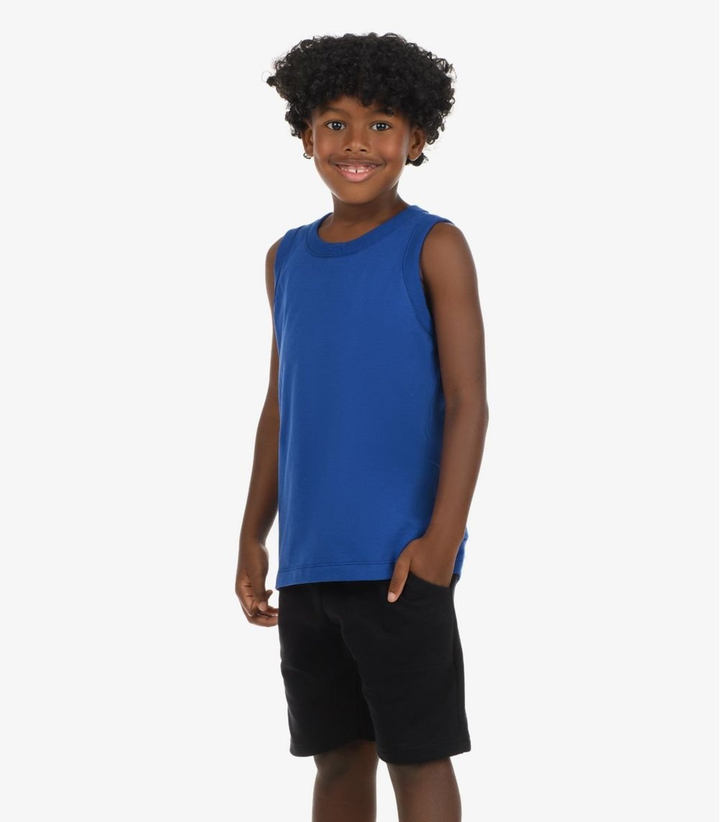 Vista 3 Infantil - Bermuda Básica Menino Rovi Rovitex Kids Básicos preto Rovitex Kids Básicos preto