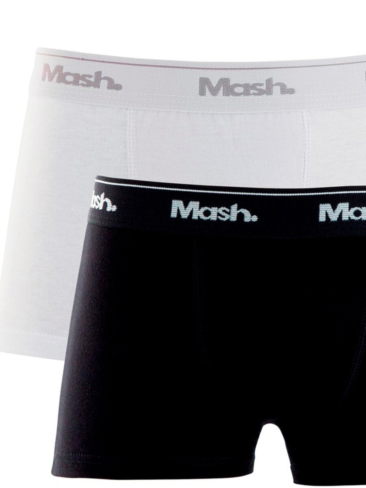 Vista 3 Kit com 2 Cuecas Boxer Mash 110.07 branco MASH branco