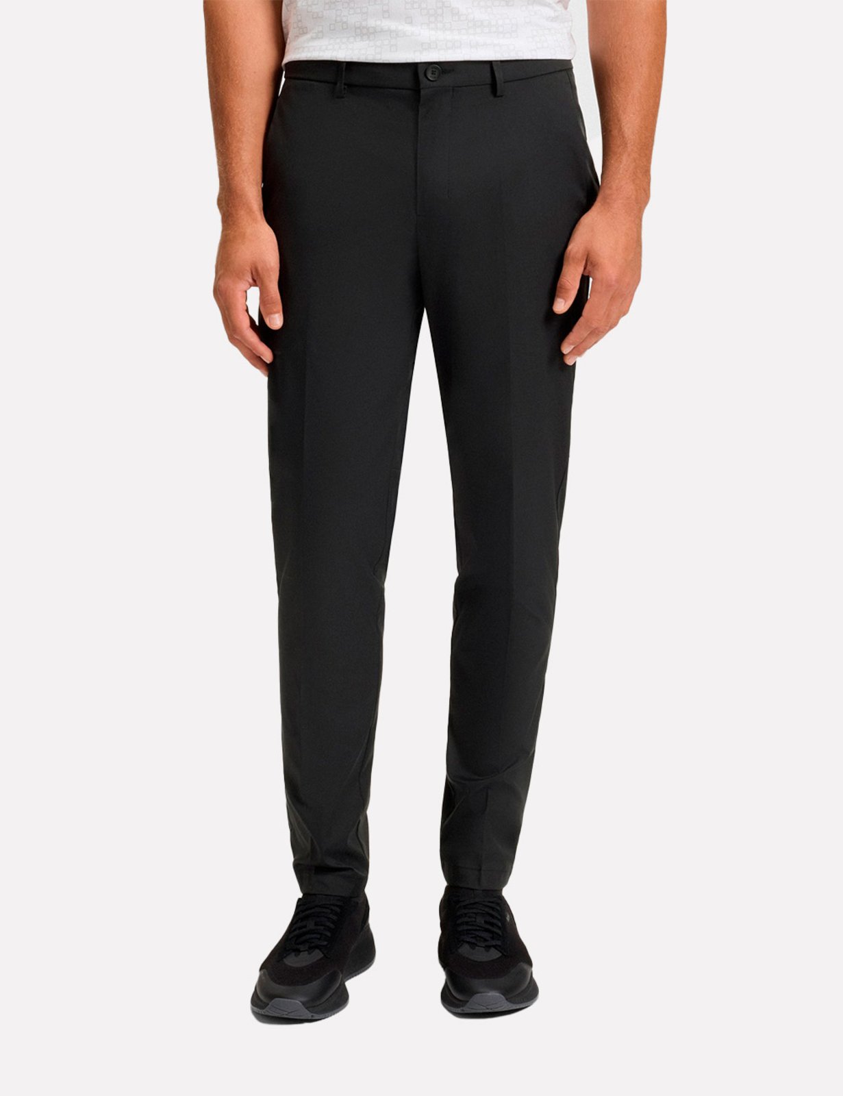 Vista 2 Calça Hugo Boss Masculina Regular Fit T_Phoenix Pro Preta preto Hugo Boss preto