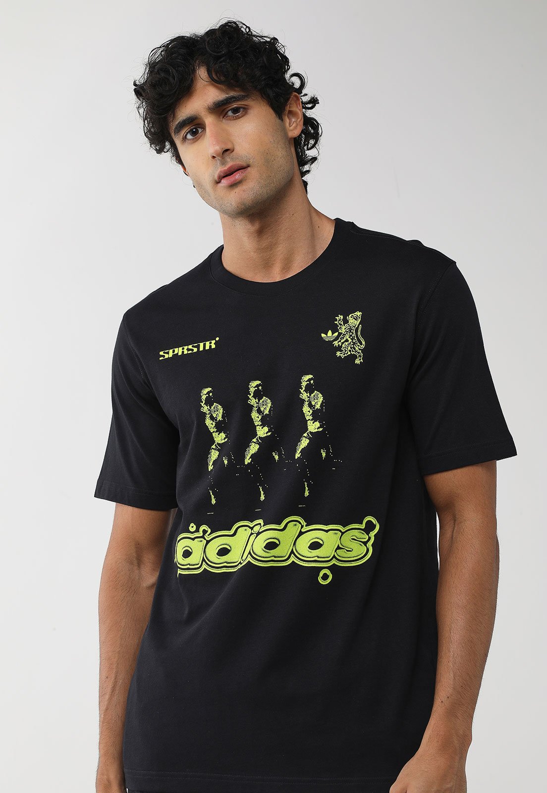 Camiseta Masculina adidas Originals REG SST Gráfica Preta