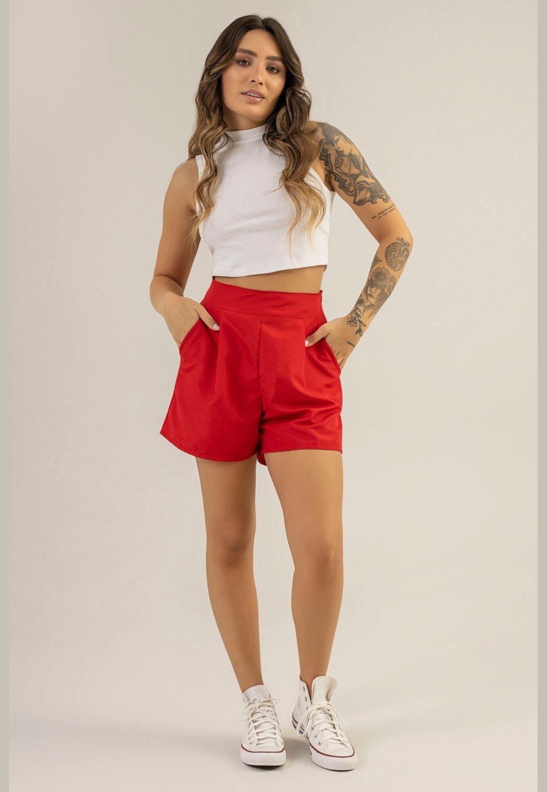 Short Feminino Básico The Philippines Vermelho