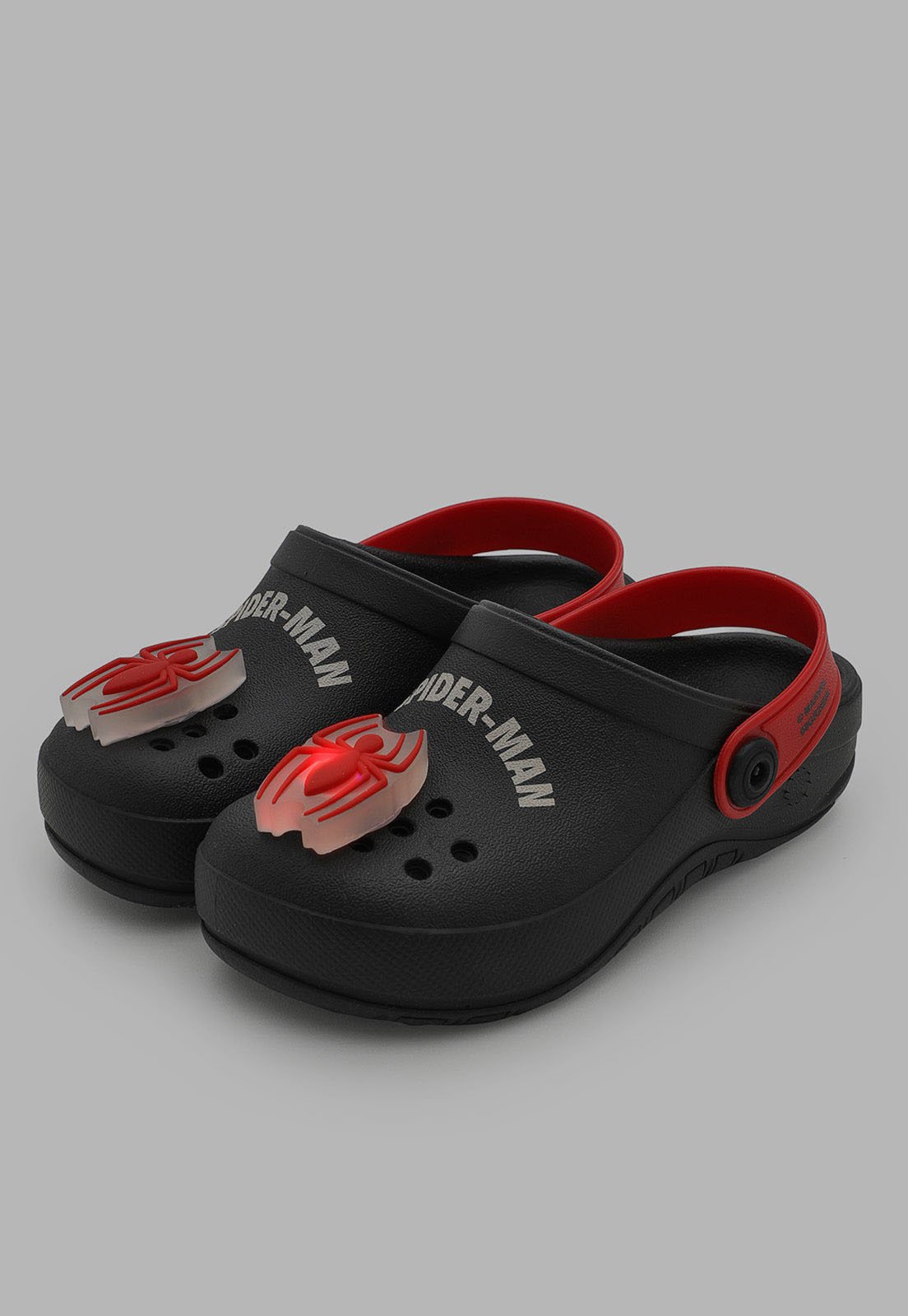 Infantil - Chinelo Grendene Spider Man Led Preto