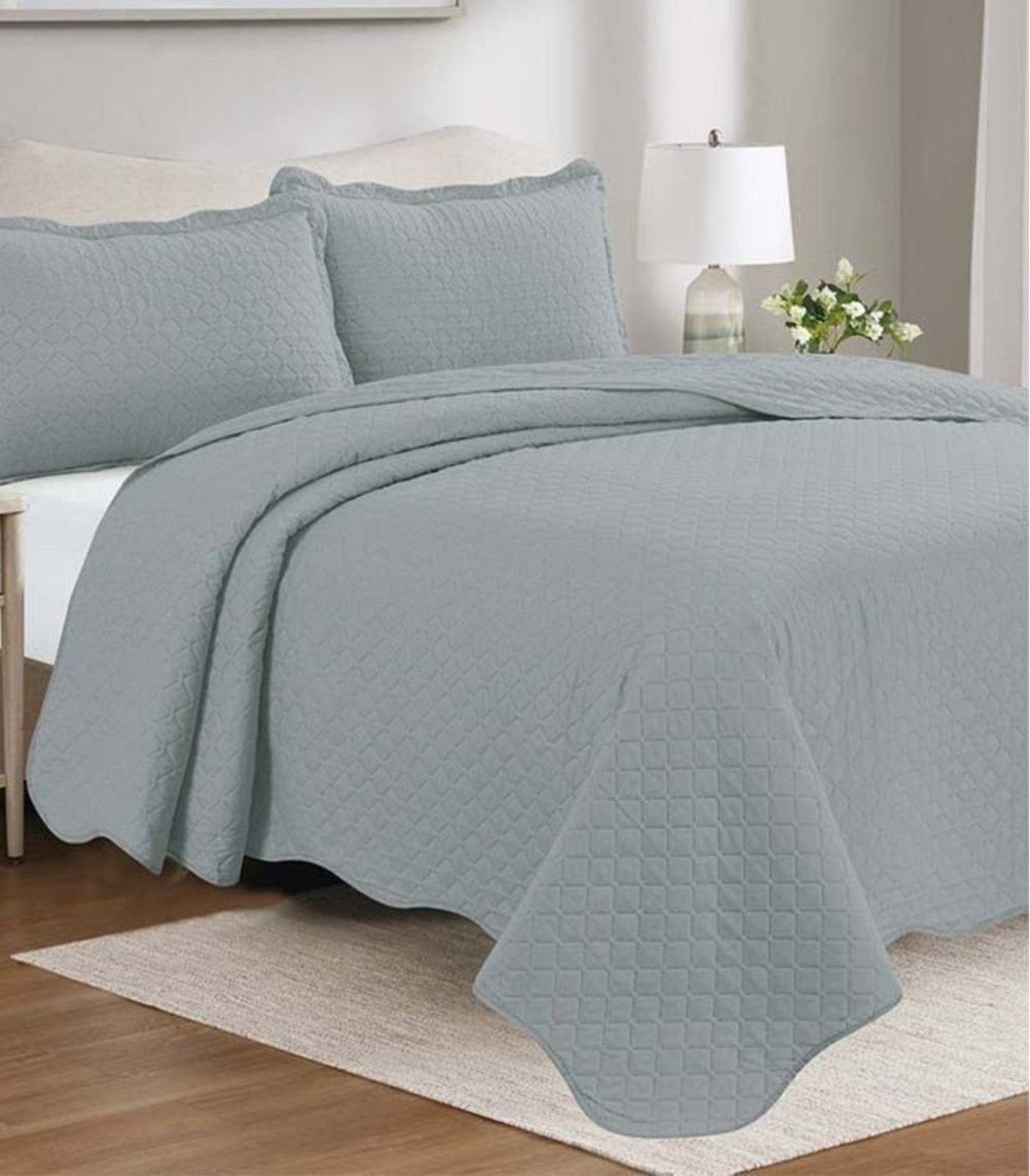 Colcha Focus King Camesa Cinza