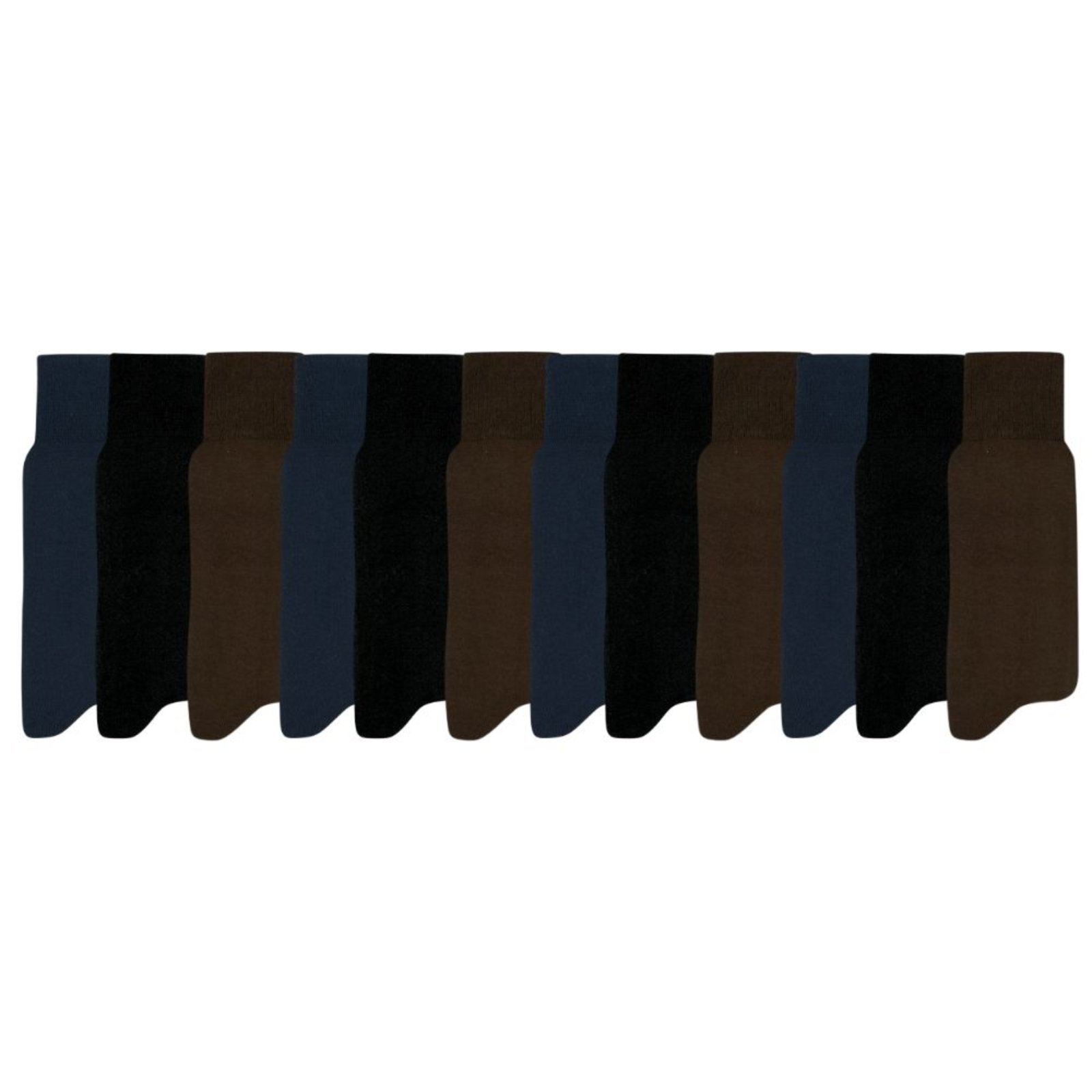 Kit 12 Pares De Meias Social Masculina Mash 100% Algodão