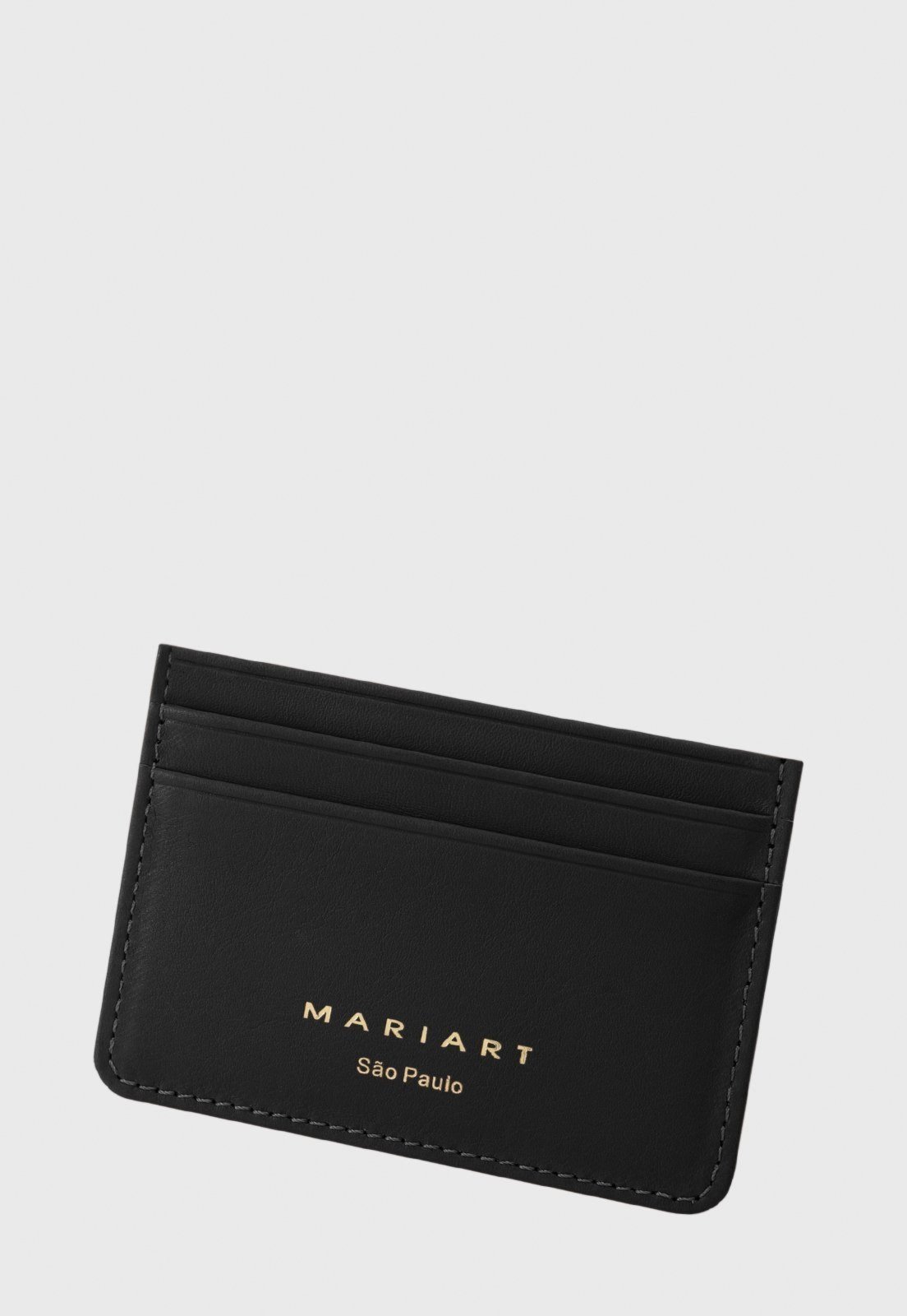 Porta-Cartão Couro Mariart Babaçu Preta