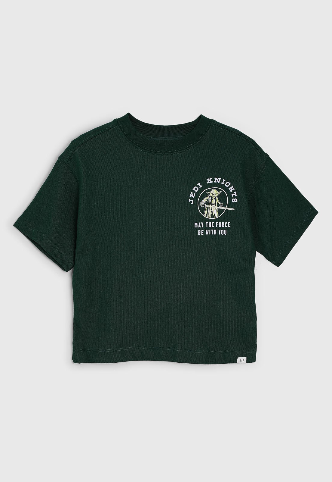 Infantil - Camiseta GAP Star Wars Mestre Yoda Verde Escuro