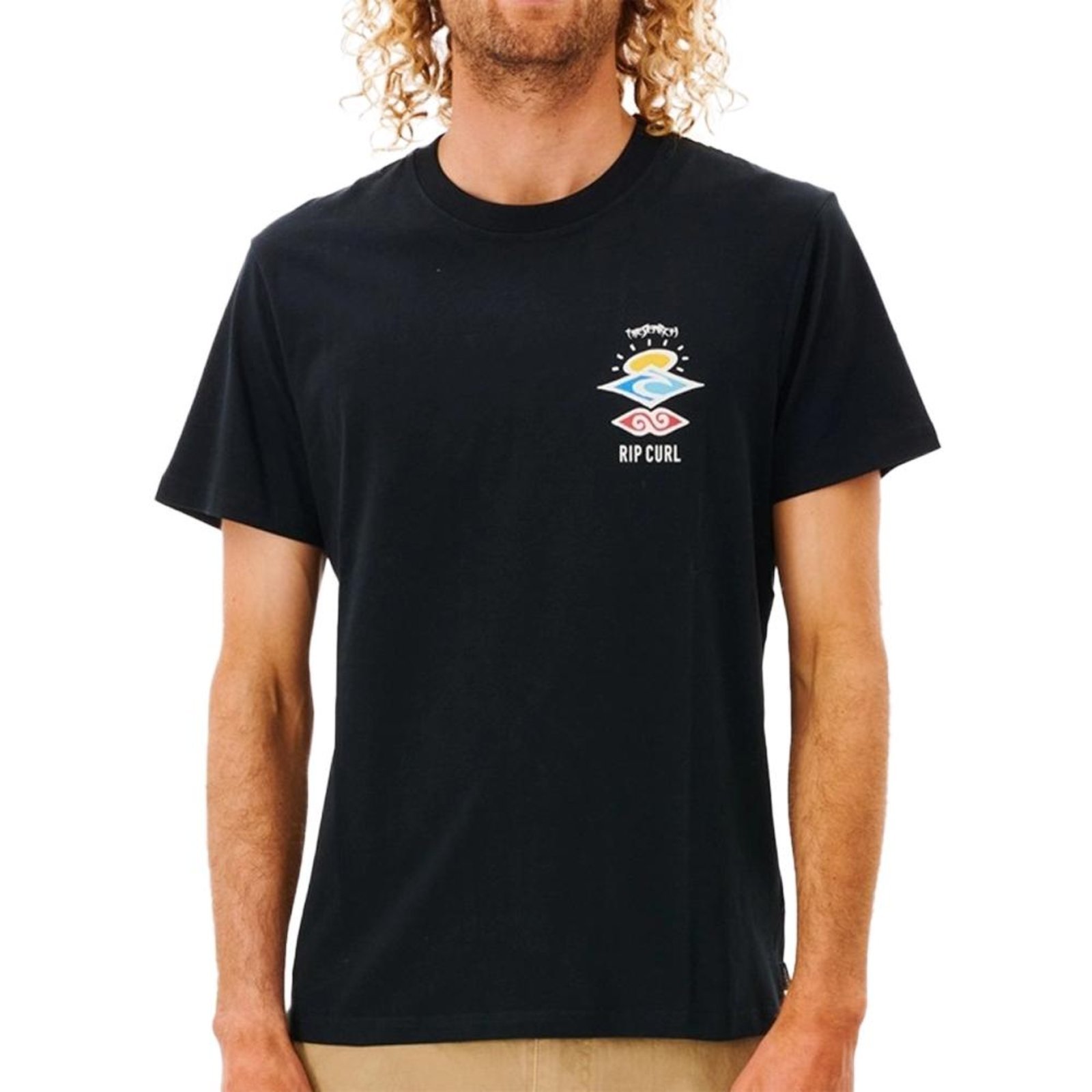 Camiseta Rip Curl Search Icon Big WT25 Masculina Black