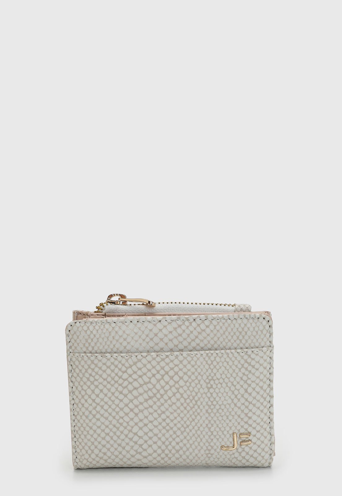 Vista 3 Carteira Feminina Jorge Bischoff Texturizada Off-White off-white white Jorge Bischoff off-white white