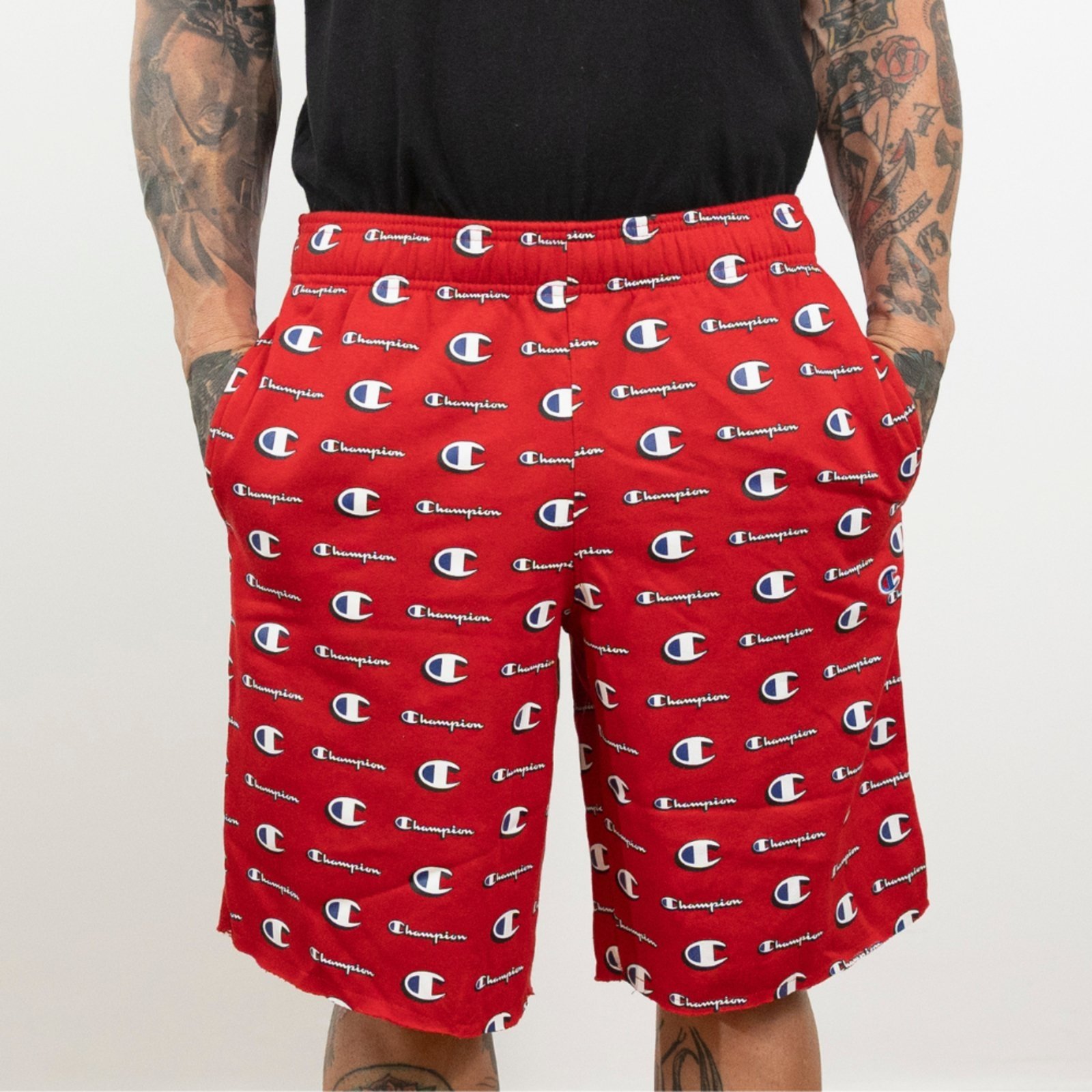 Bermuda Short Masculina Academia Treino Corrida Champion Original Com Bolsos Dia A Dia