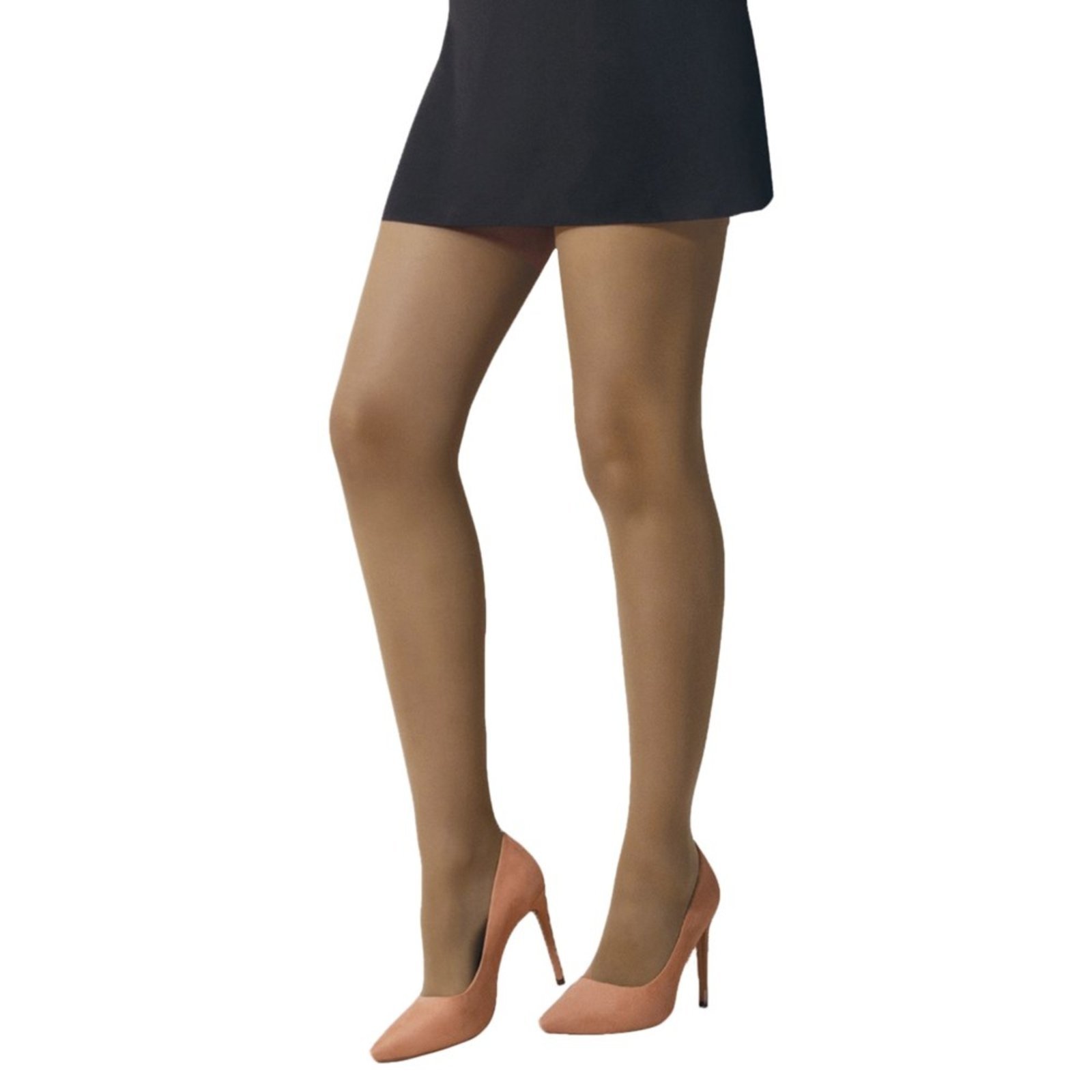 Vista 2 Meia-Calça Selene Básica Fio 15 Feminina marrom SELENE marrom