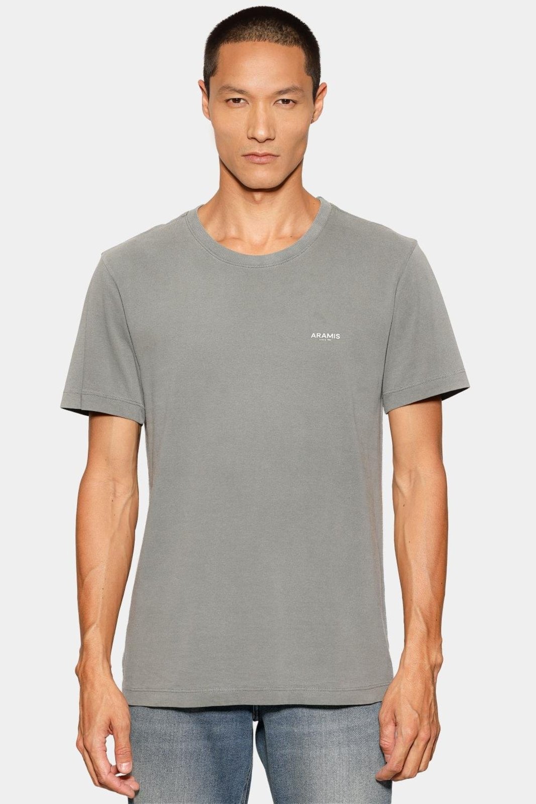 Camiseta Aramis Manga Curta Lavada Básica