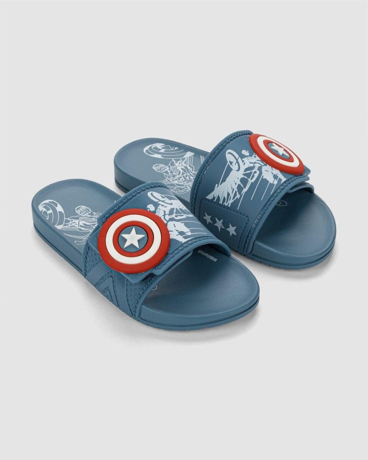 Infantil - Chinelo Slide Grendene Marvel Heróis Azul
