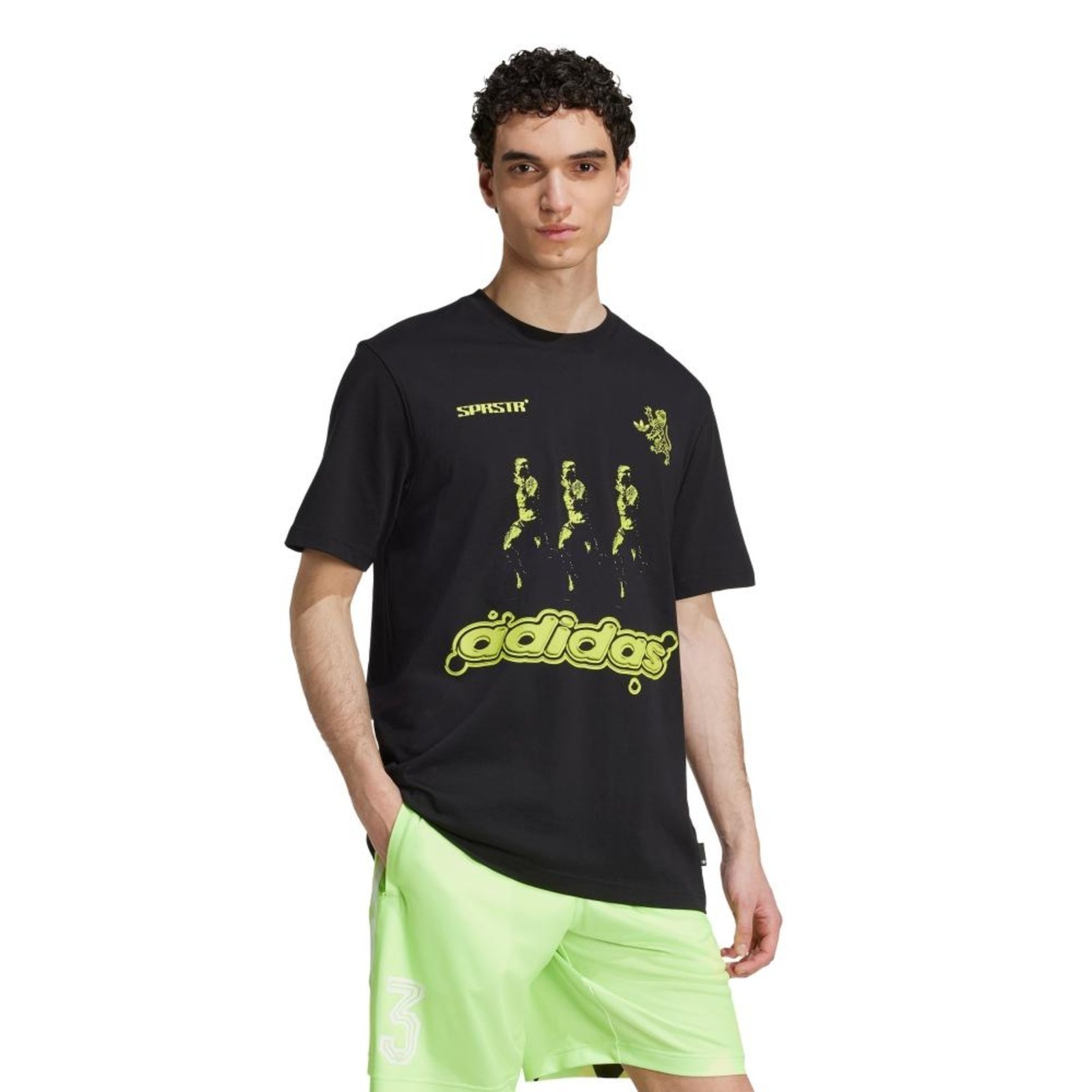 Camiseta regular da série Trefoil adidas Originals Preto