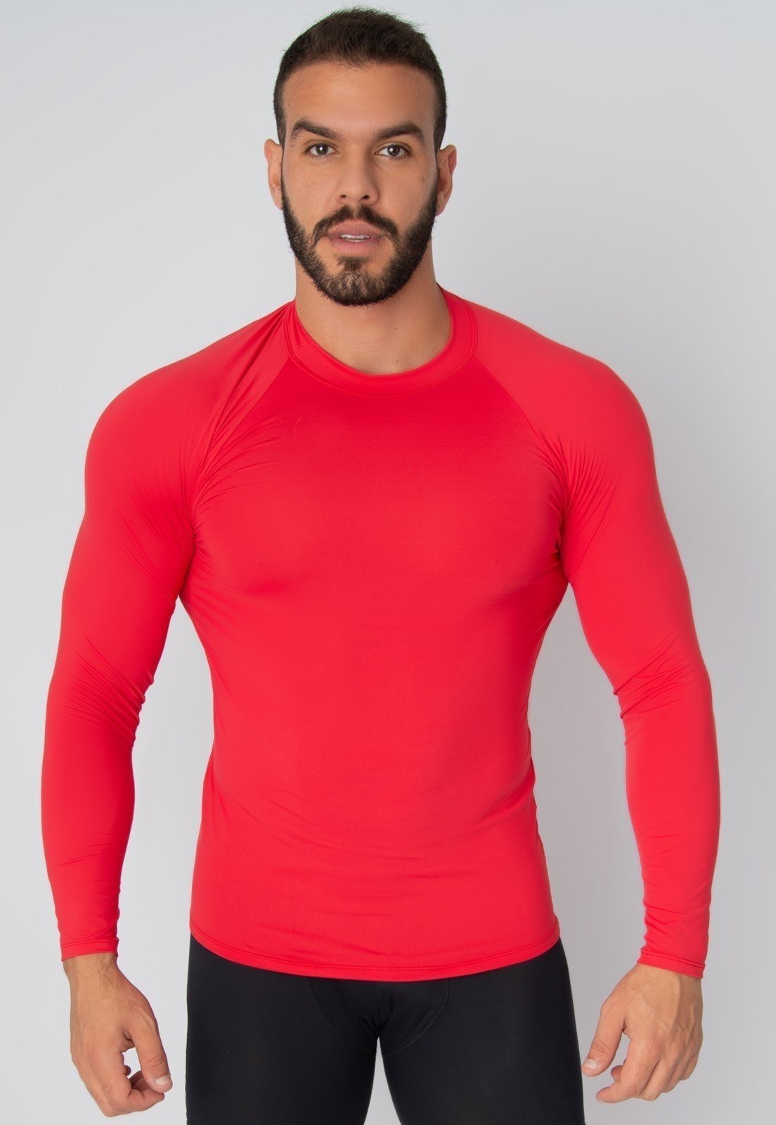 Kit 10 Camisa Masculina WLS Modas Térmica Poliéster UV Segunda Pele Multicolorido