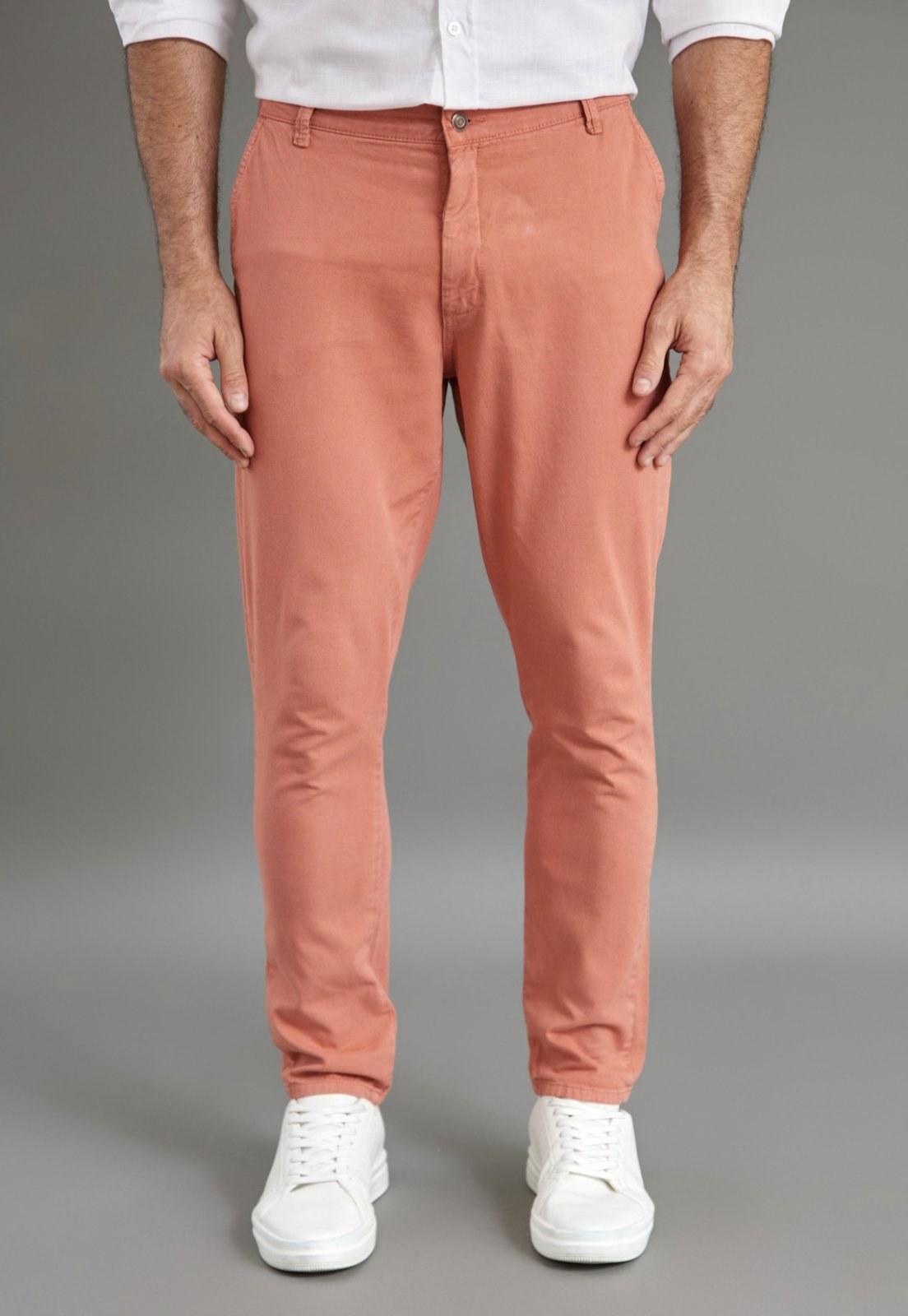 Calça Sport Fino Masculina Color Com Linho Dialogo Terra