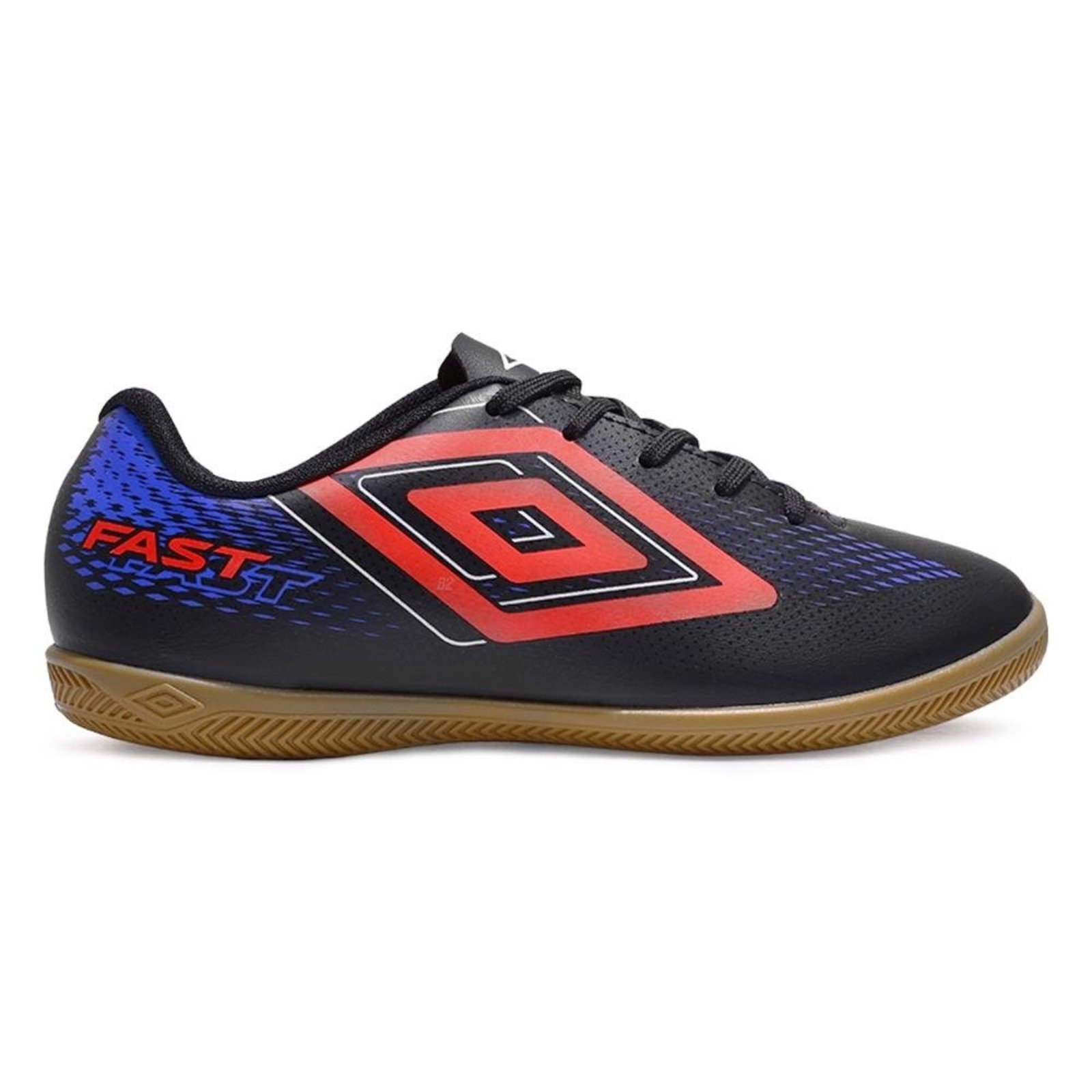 Chuteira Futsal Umbro Fast II Jr Preto