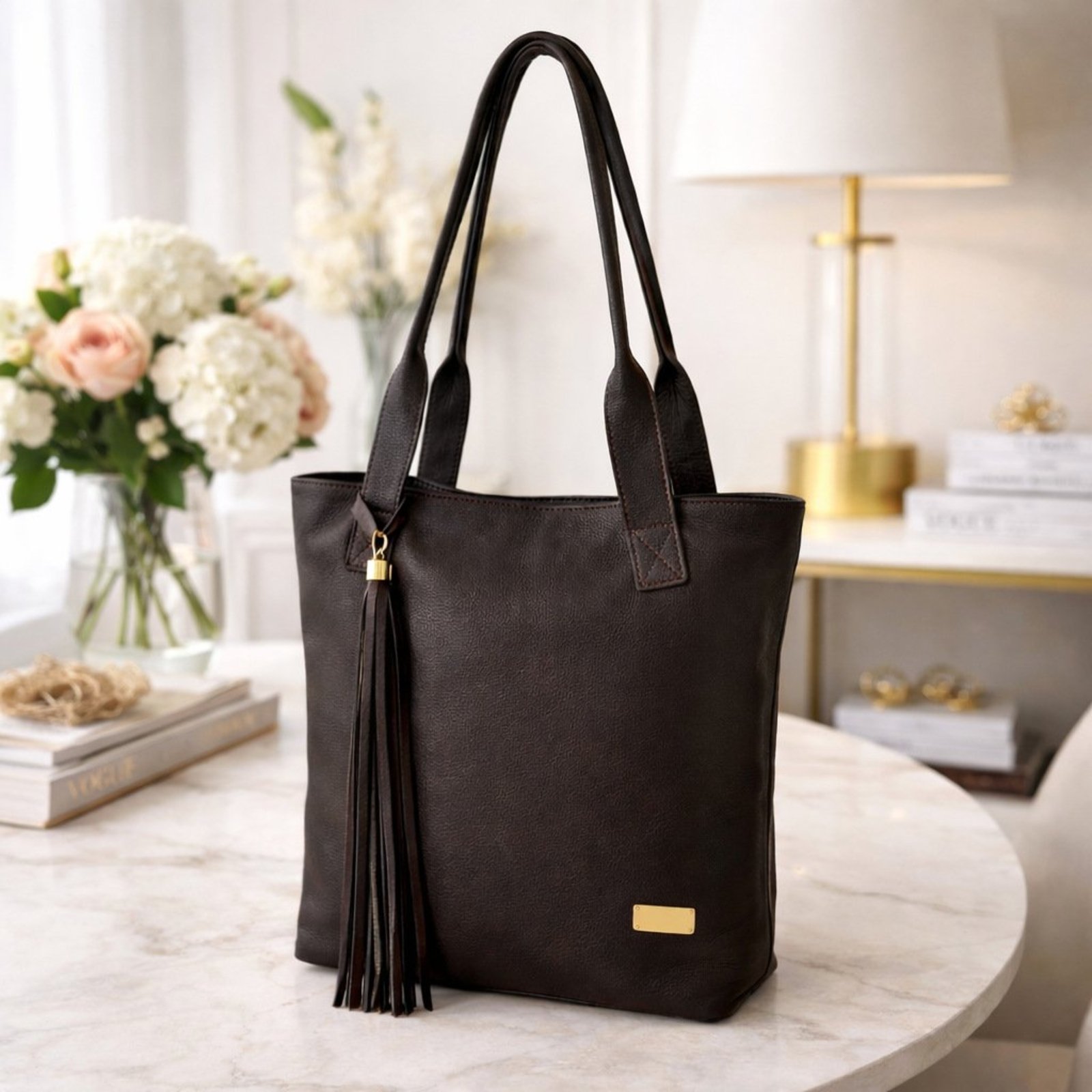 Bolsa Sacola TopGrife Couro Marrom