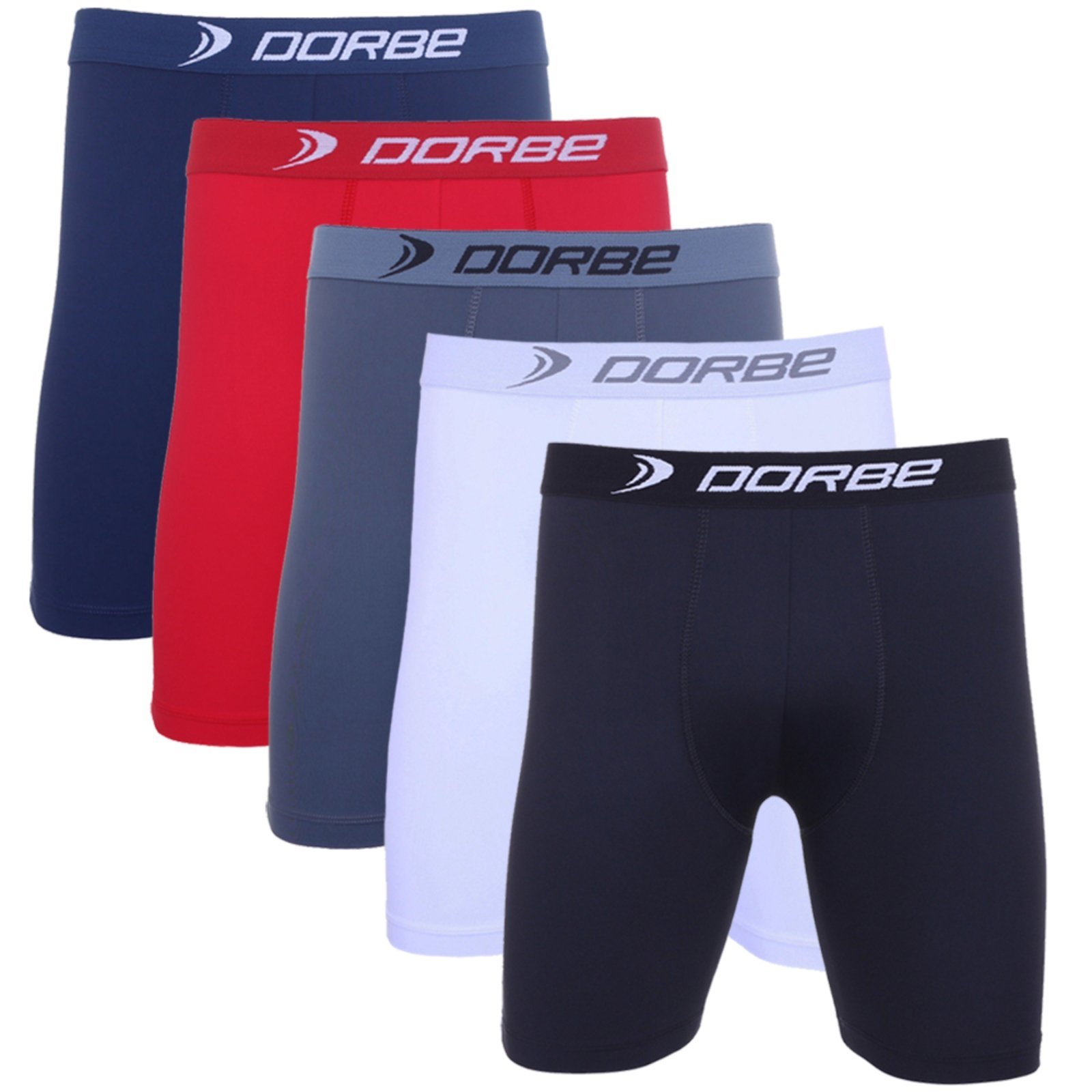 Kit 5 Cuecas Long Leg Poliamida Dorbe