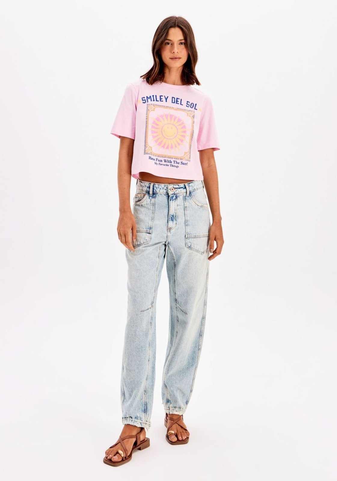 T-Shirt Cropped Regular Smiley My Favorite Things