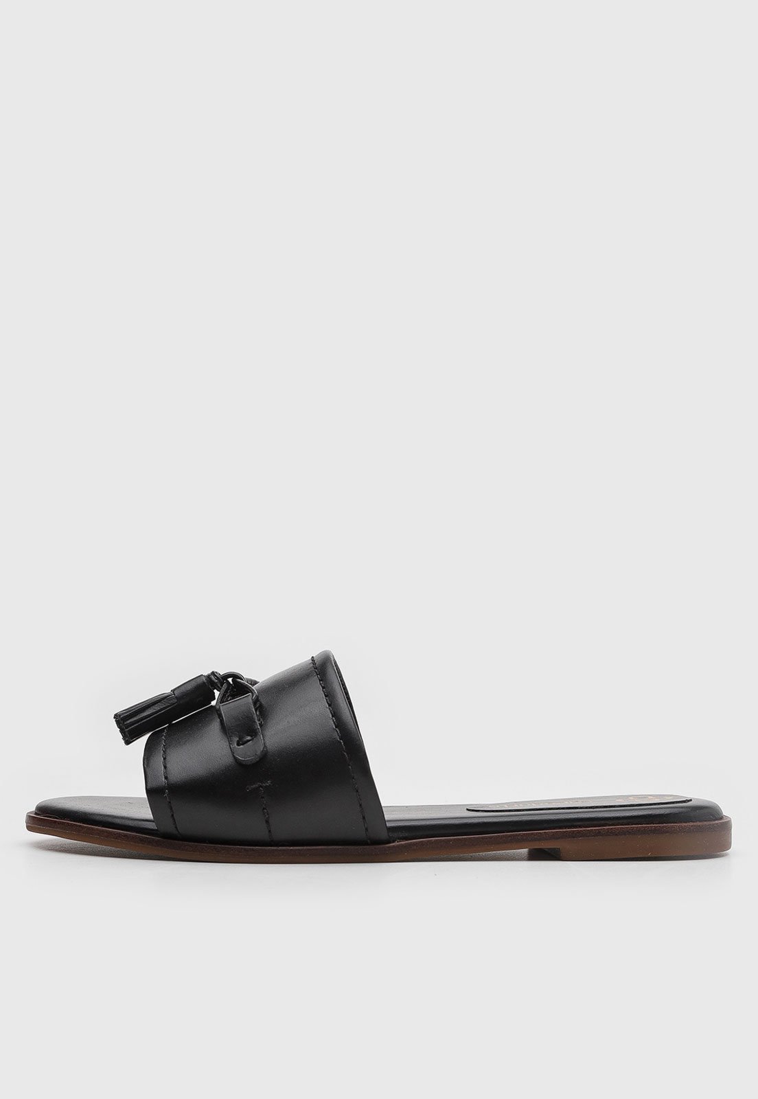 Rasteira Feminina Capodarte Tassel Preta