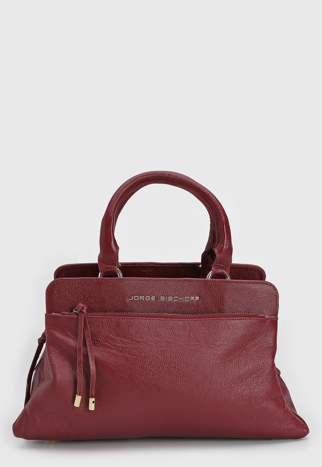 Bolsa Tiracolo Feminina Jorge Bischoff Alça Dupla Vinho