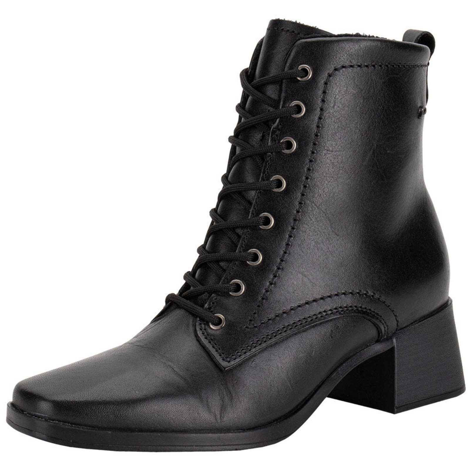 Bota Feminina Coturno Pegada 282352 6072352 Preto