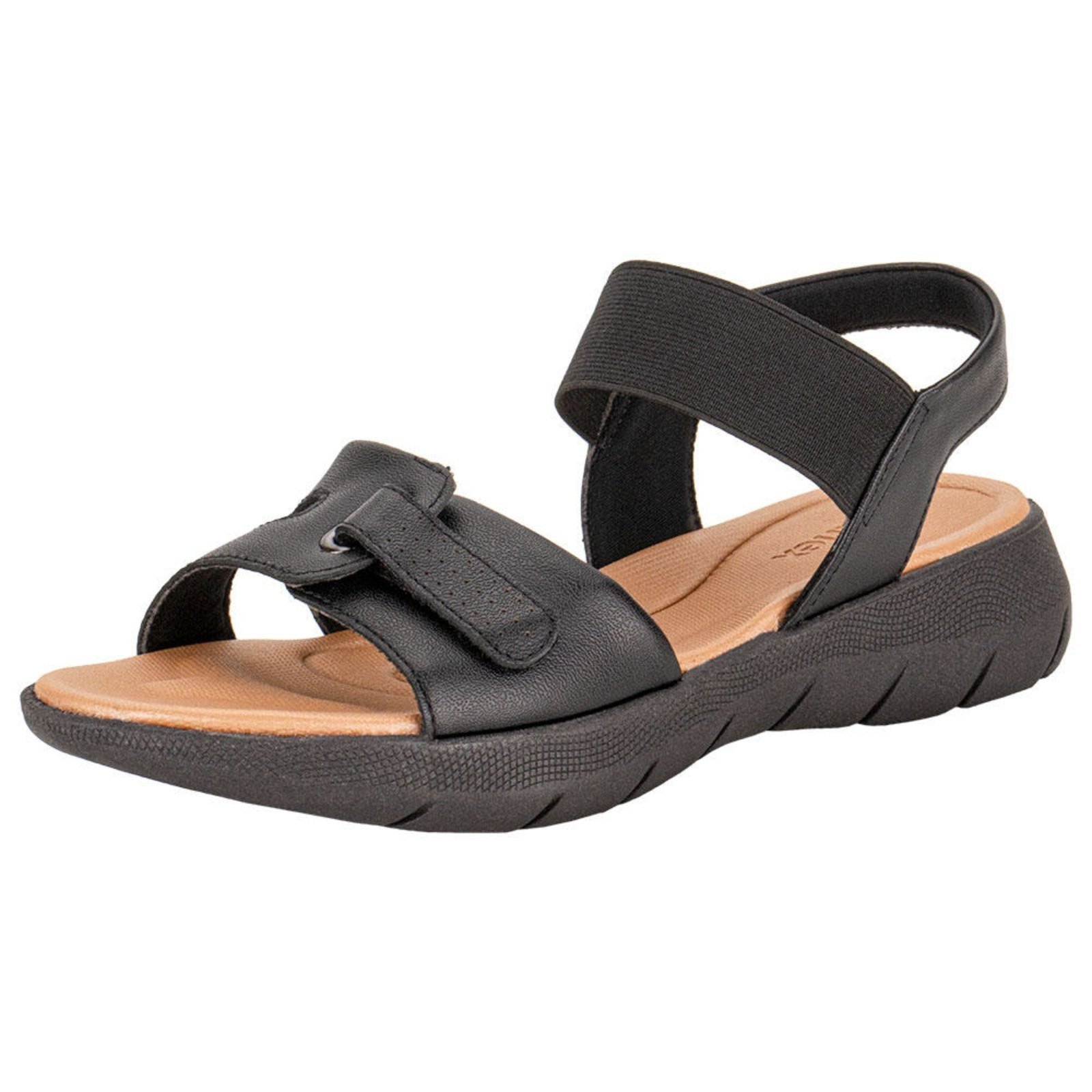 Sandália Feminina Flat Usaflex Al1402 0940402 Preto
