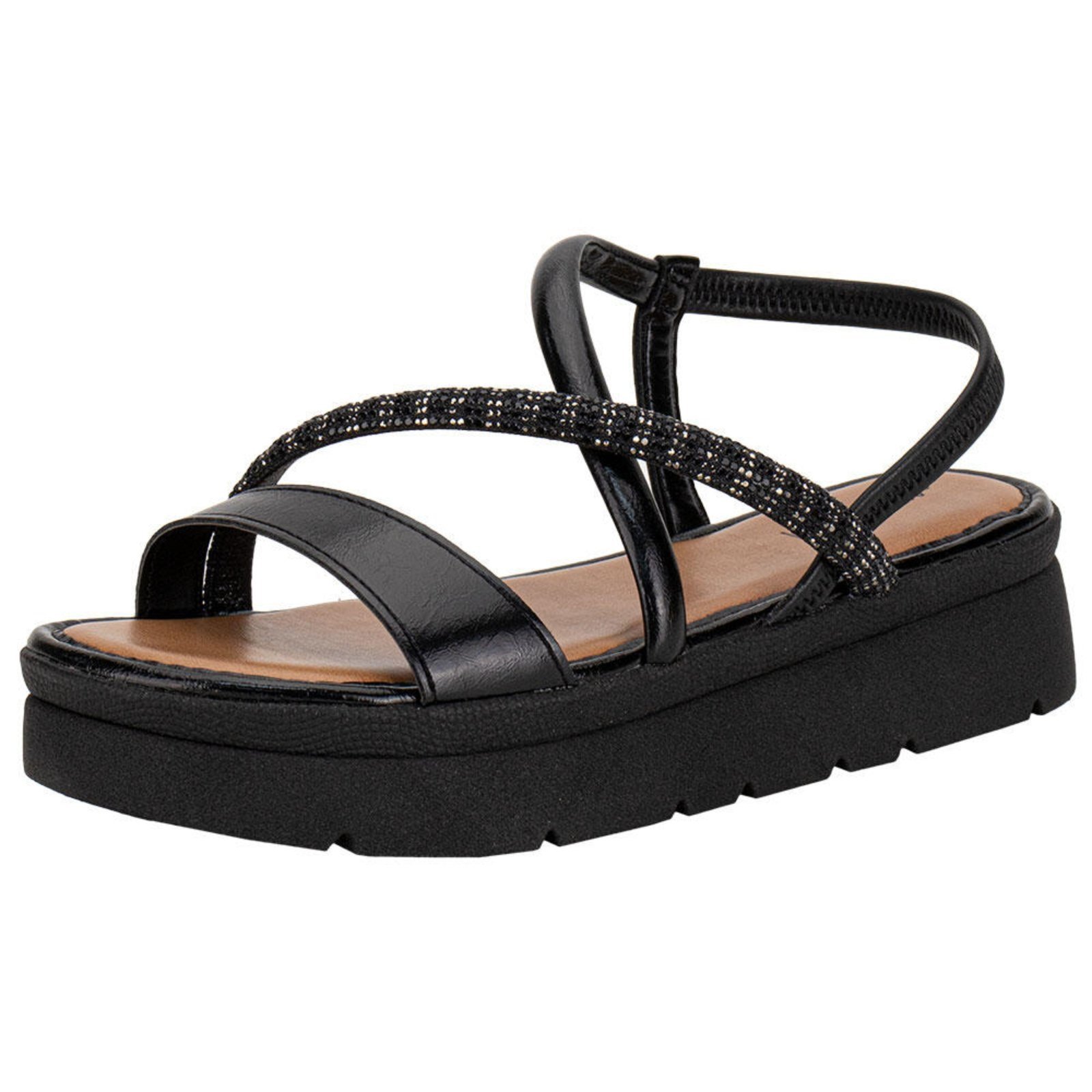 Sandália Feminina Flat Mississipi J0212 0640212 Preto