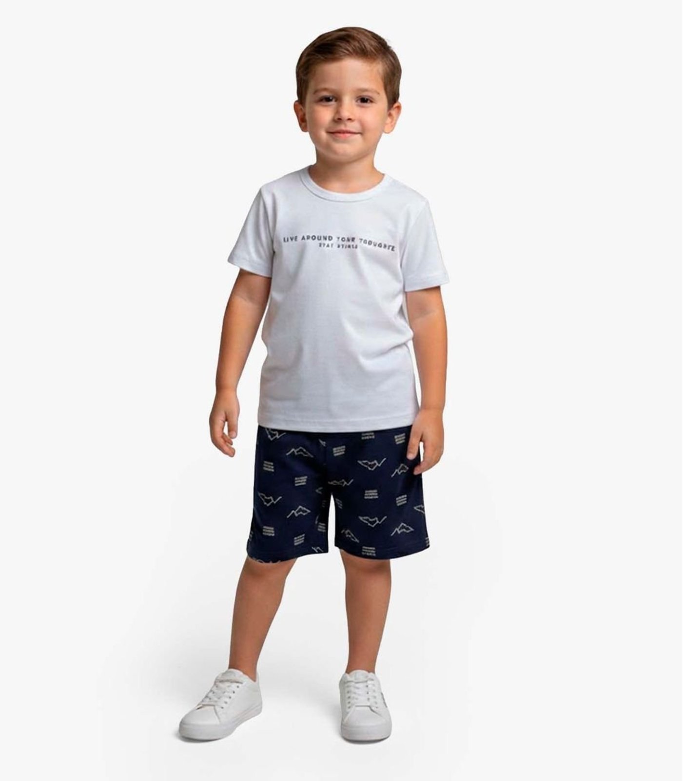 Infantil - Conjunto Camiseta e Bermuda Select Azul