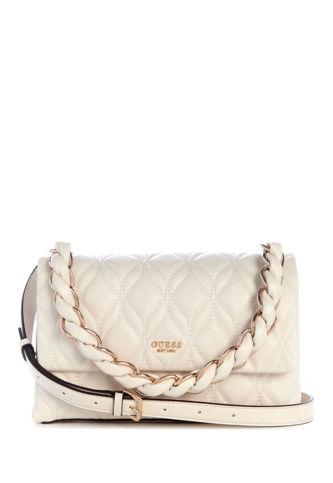 Bolsa Guess Maxine Tiracolo Off White