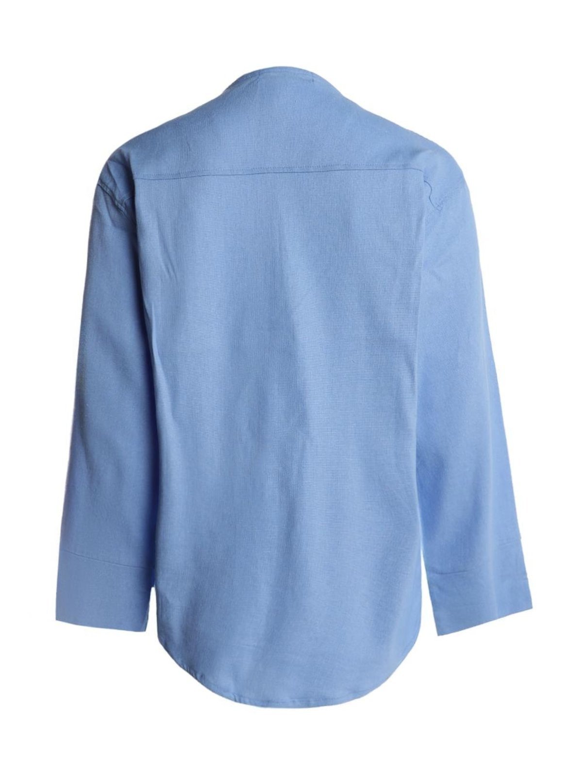 Vista 3 Camisa Linho Oversized Autentique Feminina azul Autentique azul