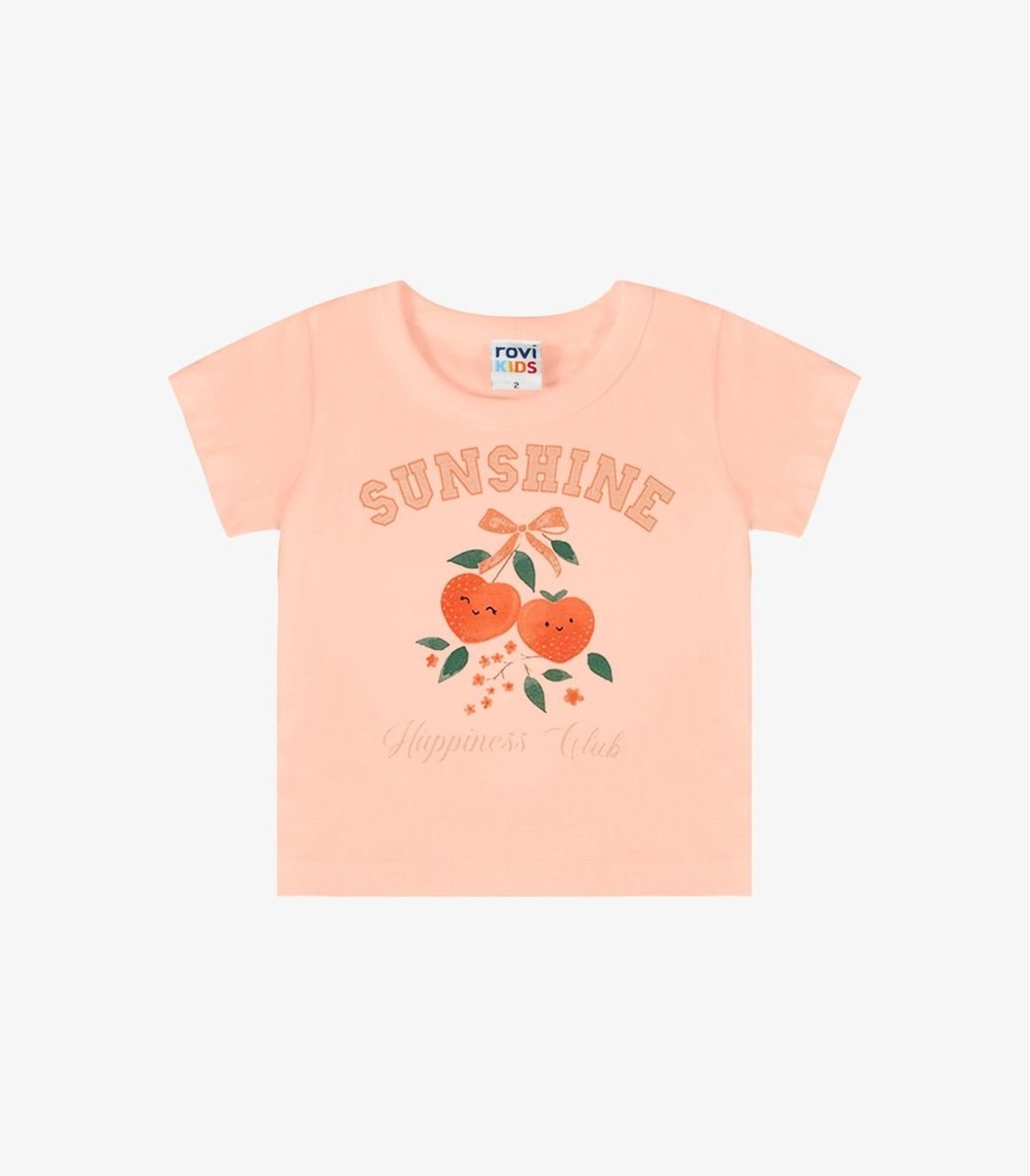 Infantil - Blusa Verão Menina Com Strass Rovi Rosa