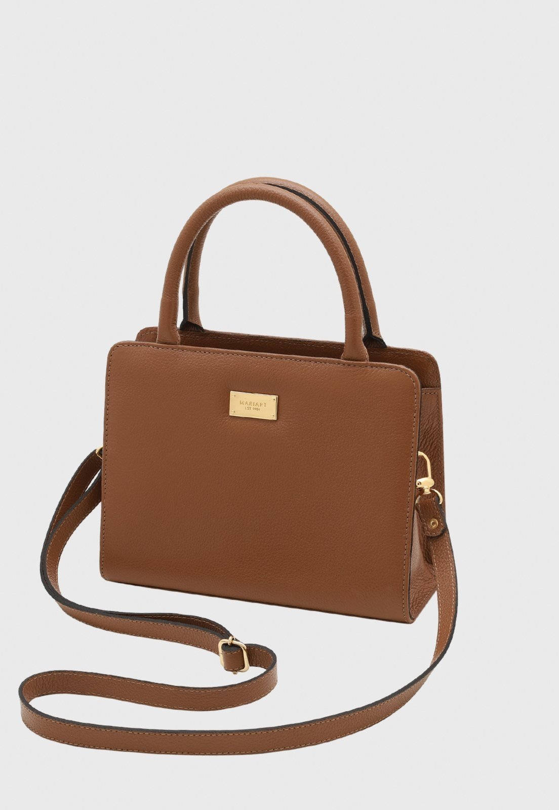 Bolsa Transversal Couro Mariart Maia Camel