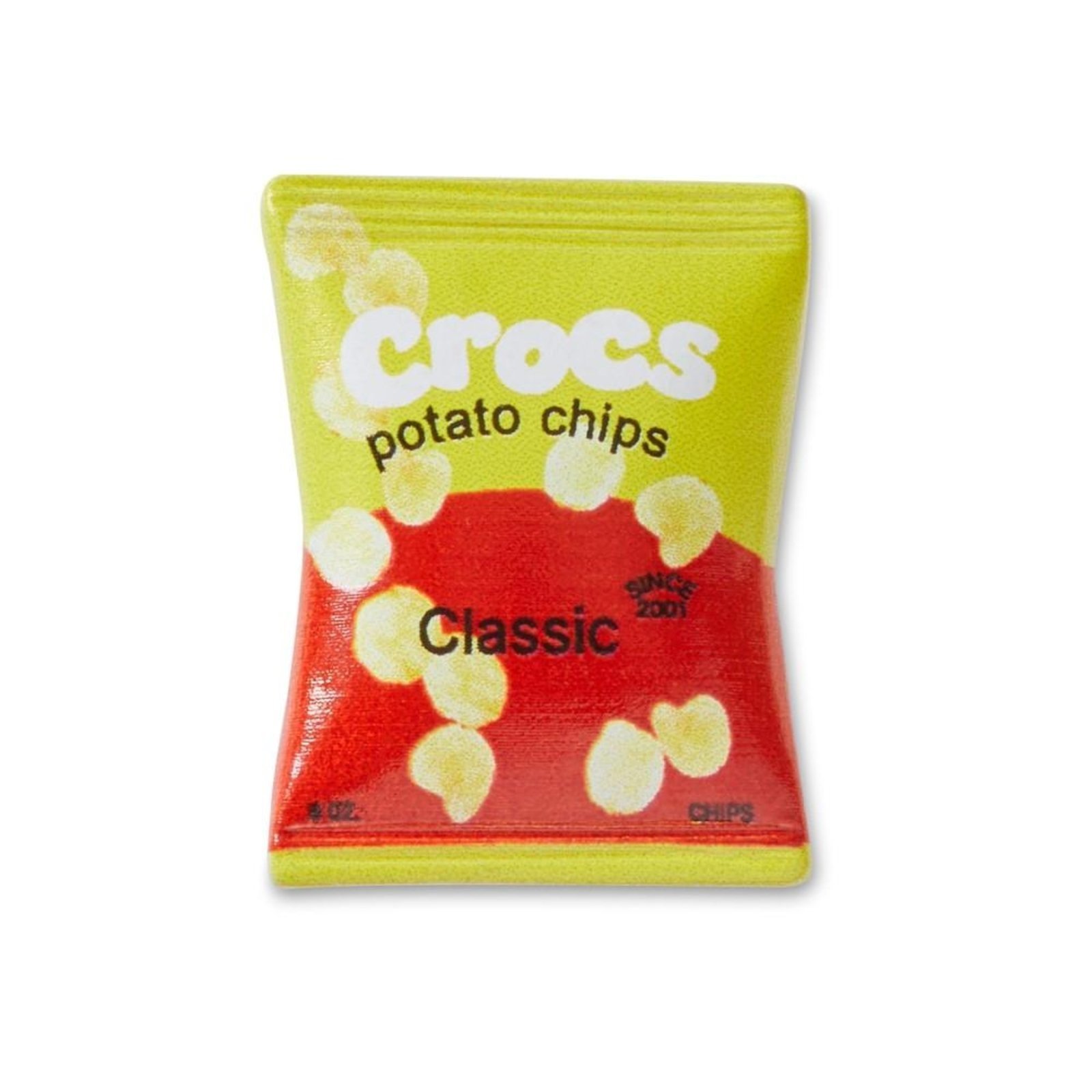 Vista 2 Infantil - Jibbitz™ Pacote de Batata Chips Amarelo Crocs branco