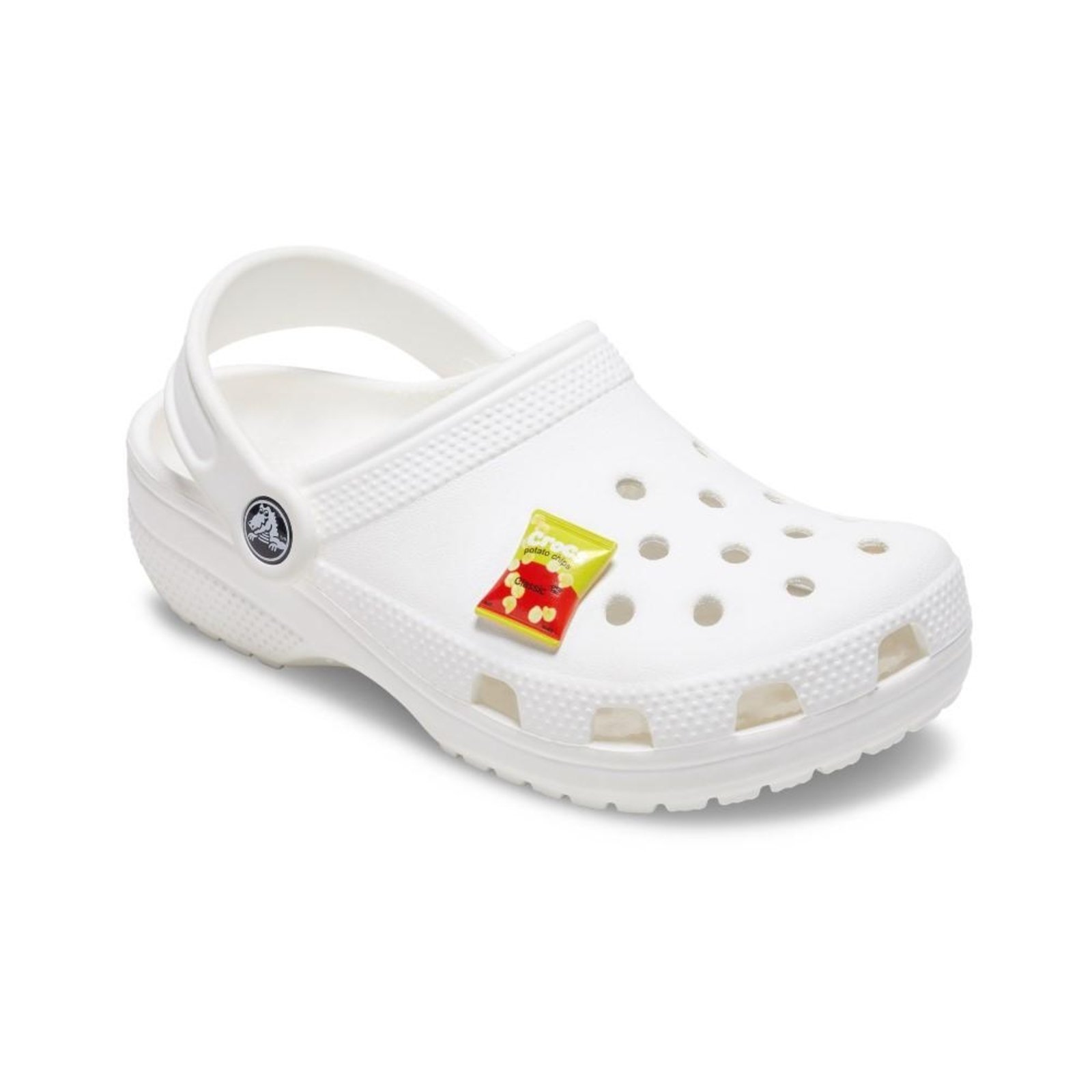 Vista 3 Infantil - Jibbitz™ Pacote de Batata Chips Amarelo Crocs branco