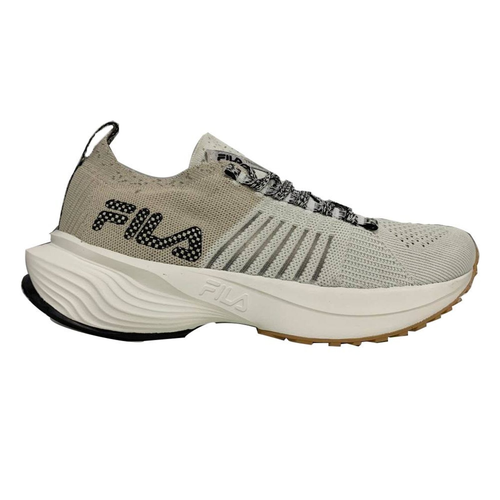 Tenis Fila Feminino Spider Knit Branco e Bege Branco