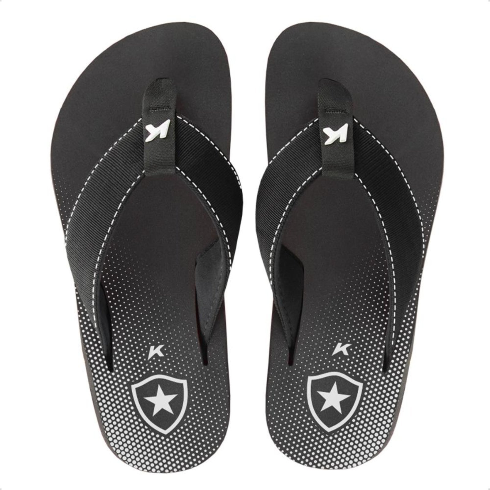 Chinelo Kenner Masculino Kivah Botafogo Alvinegra Preto