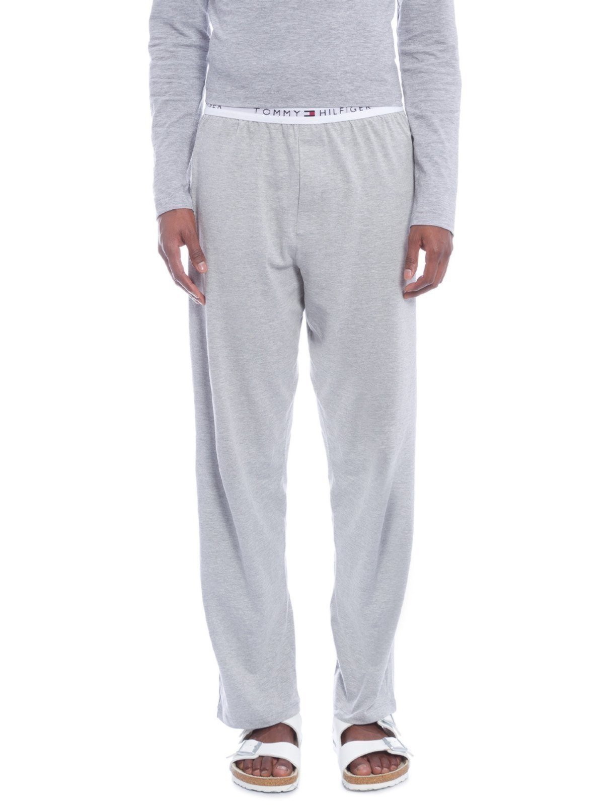 Calça Tommy Hilfiger Masculina Sleepwear Logo Cinza Mescla