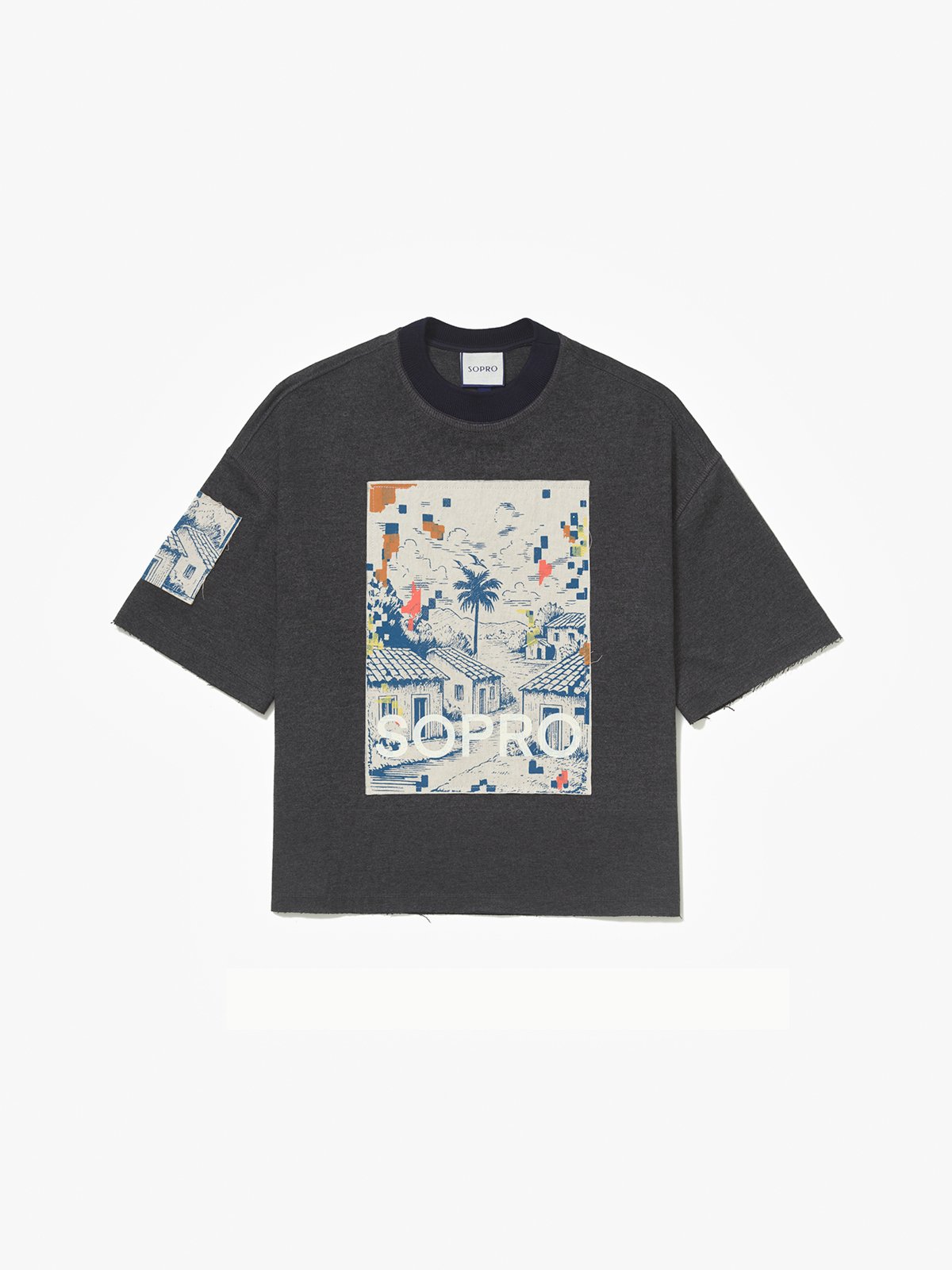 Camiseta Boxy Sopro Casitas