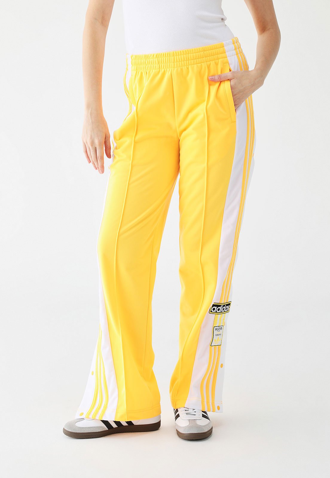 Calça adidas Originals Wide Leg Adibreak Amarela