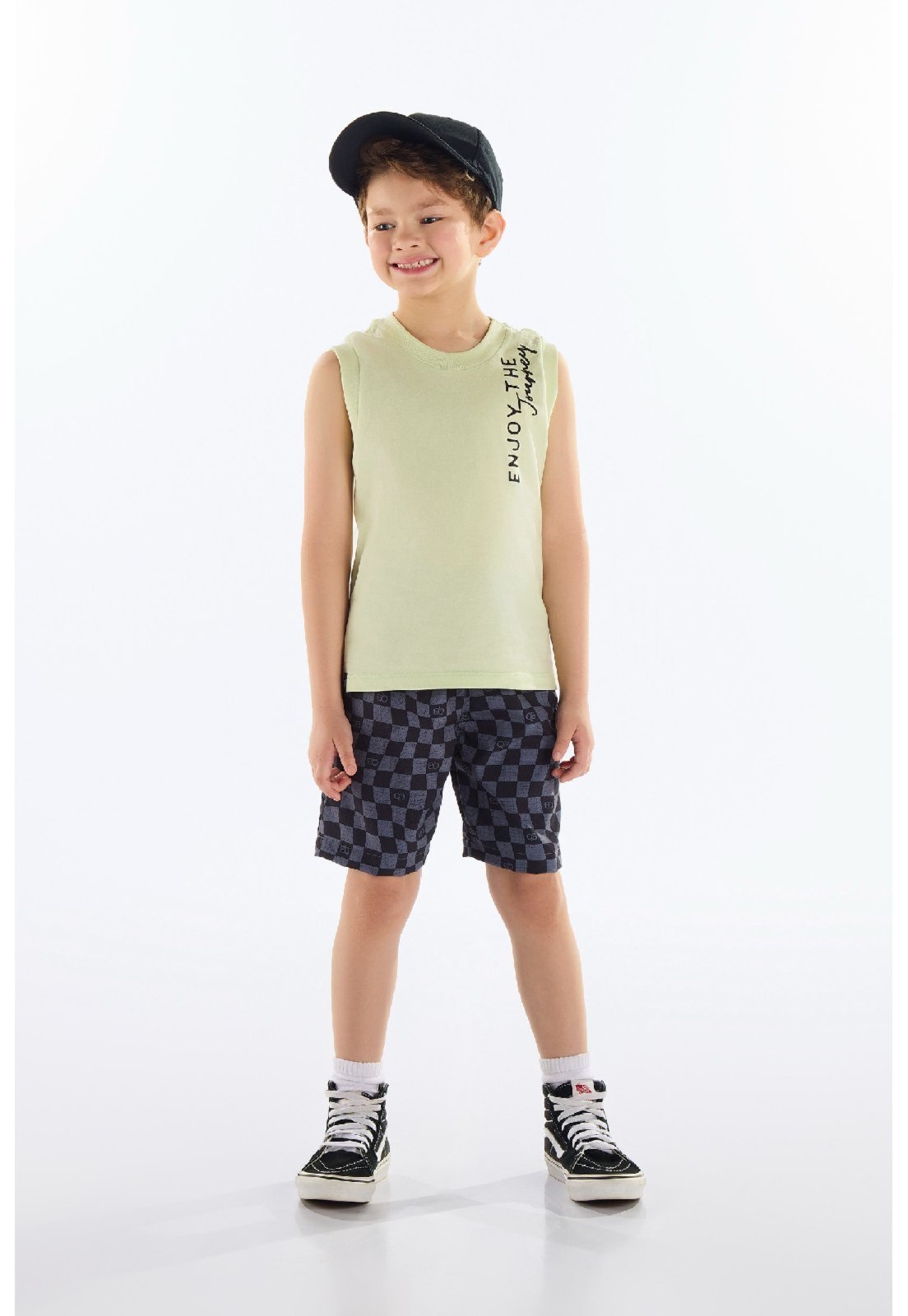 Infantil – Conjunto Regata e Bermuda Menino Quimby Verde