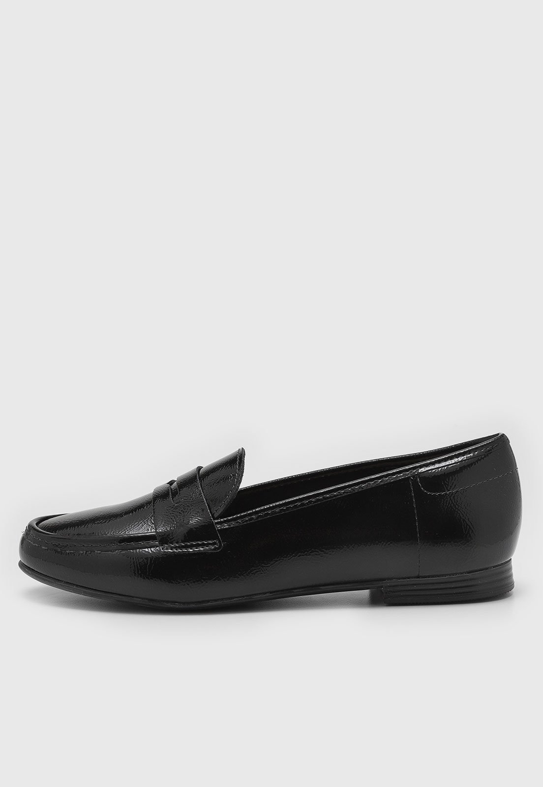 Mocassim Feminino Beira Rio Bico Arredondado Preto