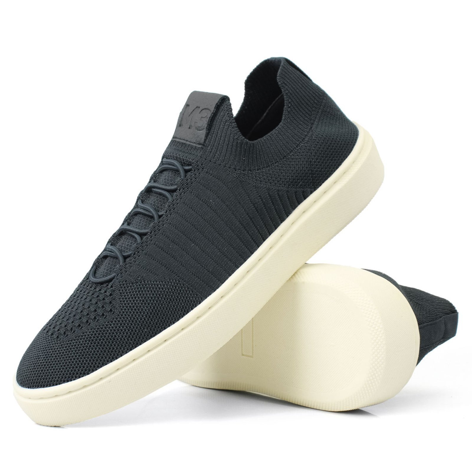 Tênis Knit Masculino Sapatenis Casual Leve Confortável Premium Chumbo