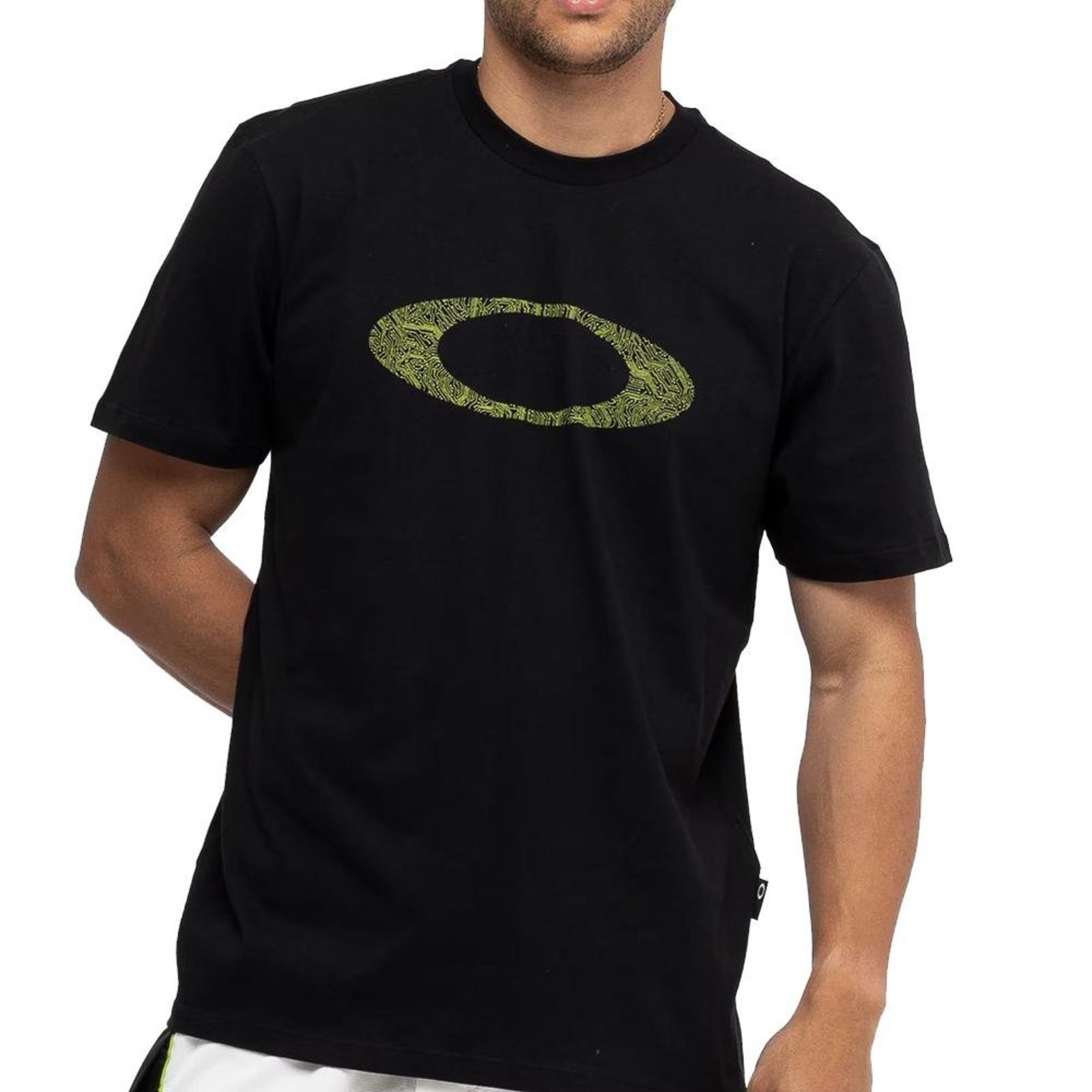 Camiseta Oakley Ellipse Motherboard WT26 Masculina Blackout
