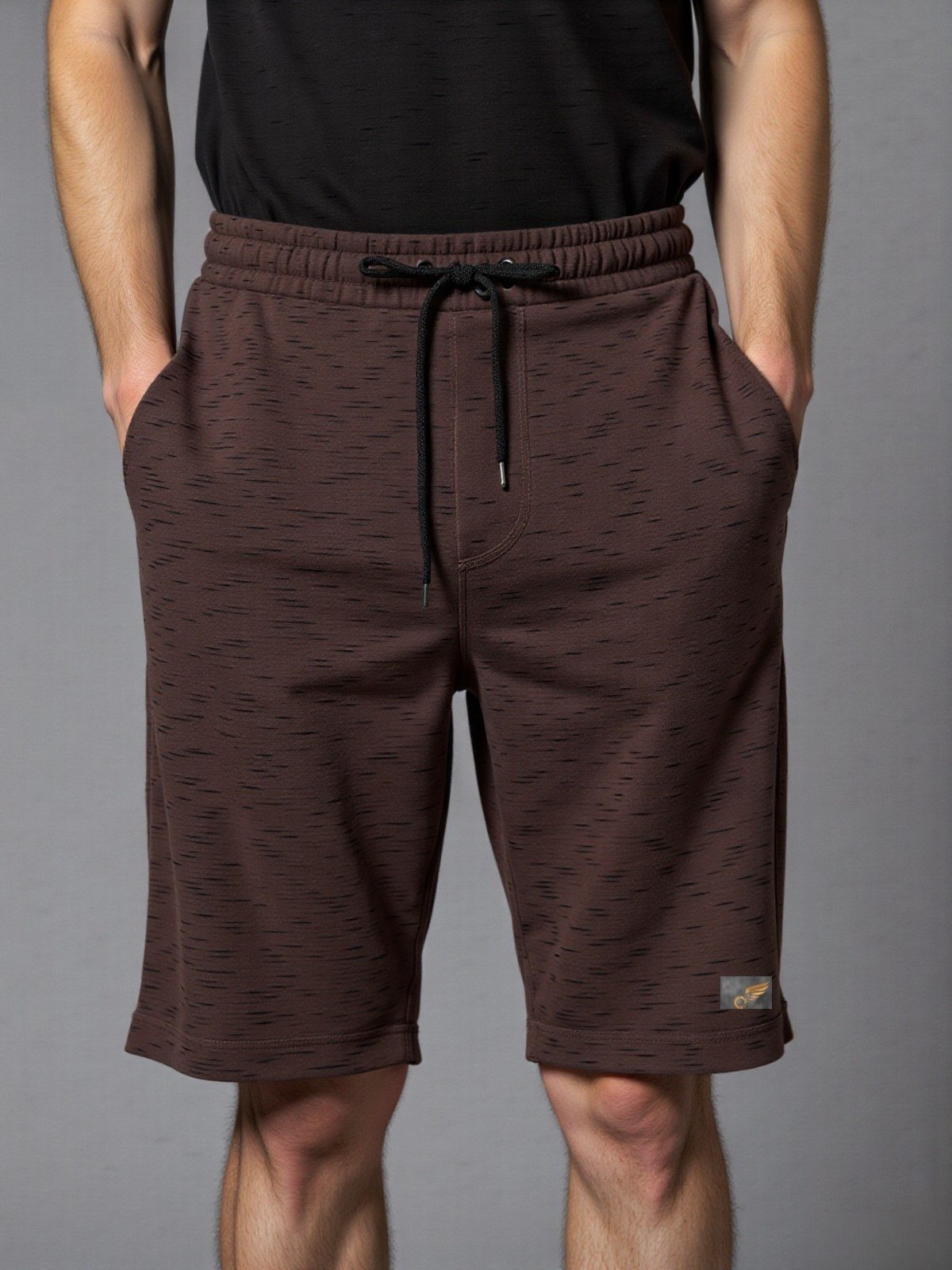 Bermuda de Moletom Básica com Amarração Shorts Para Academia e Treinos