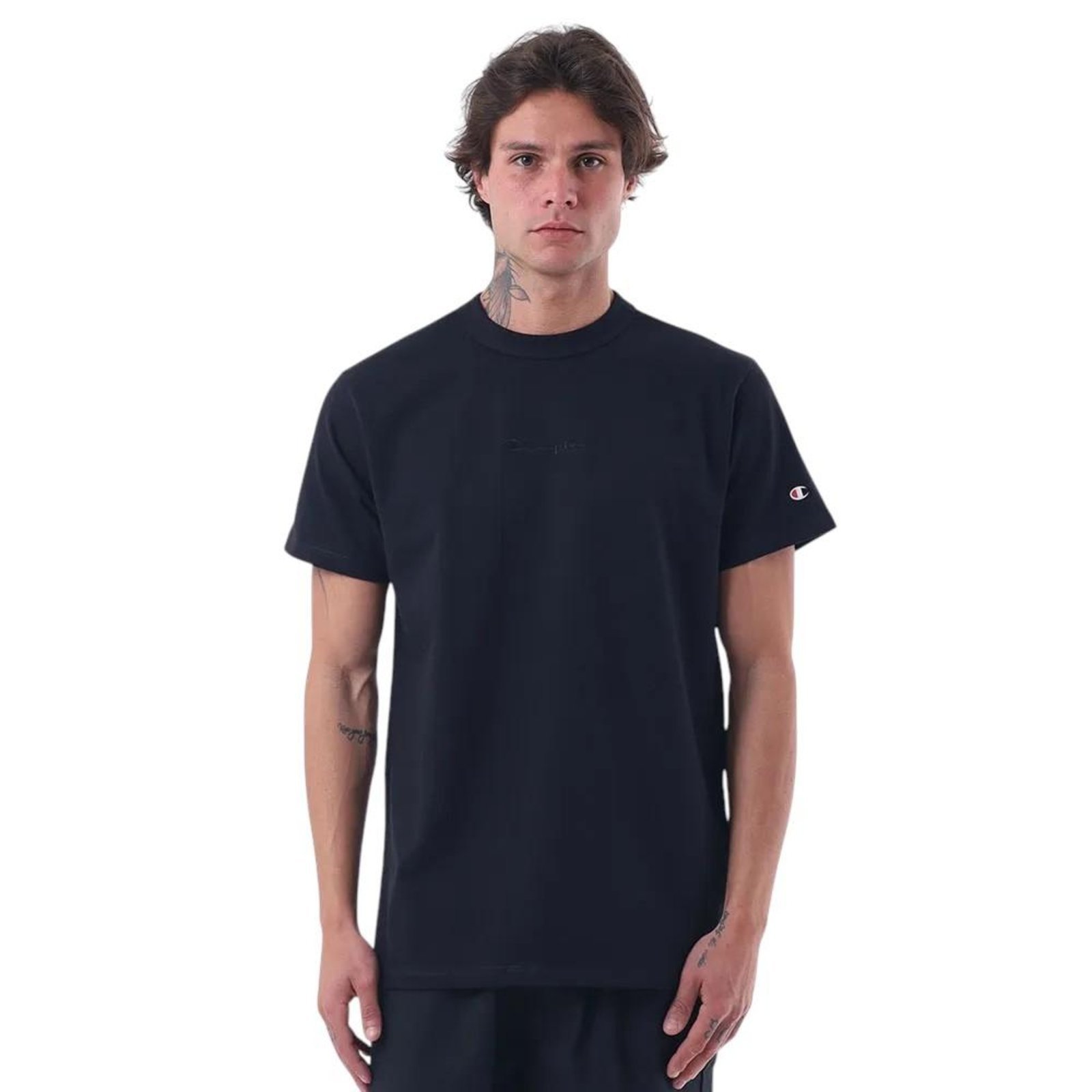 Vista 2 Camiseta Champion Malhão Heritage Masculino preto Champion preto