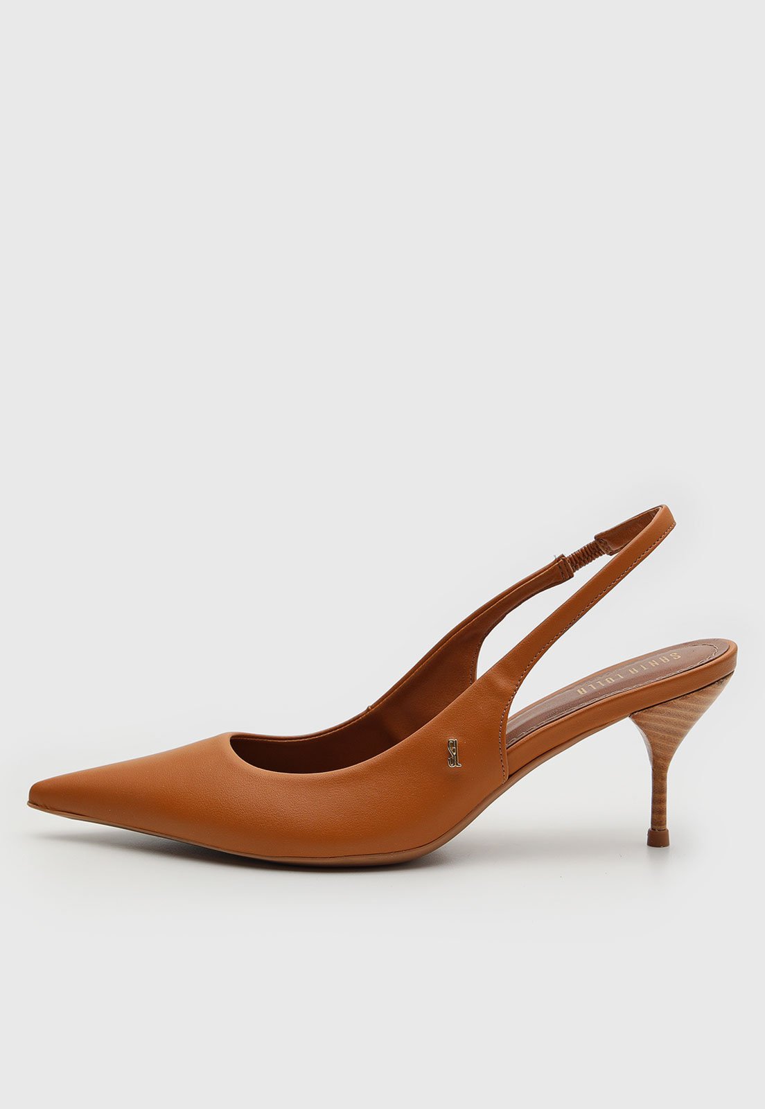 Scarpin Feminino Santa Lolla Slingback Caramelo