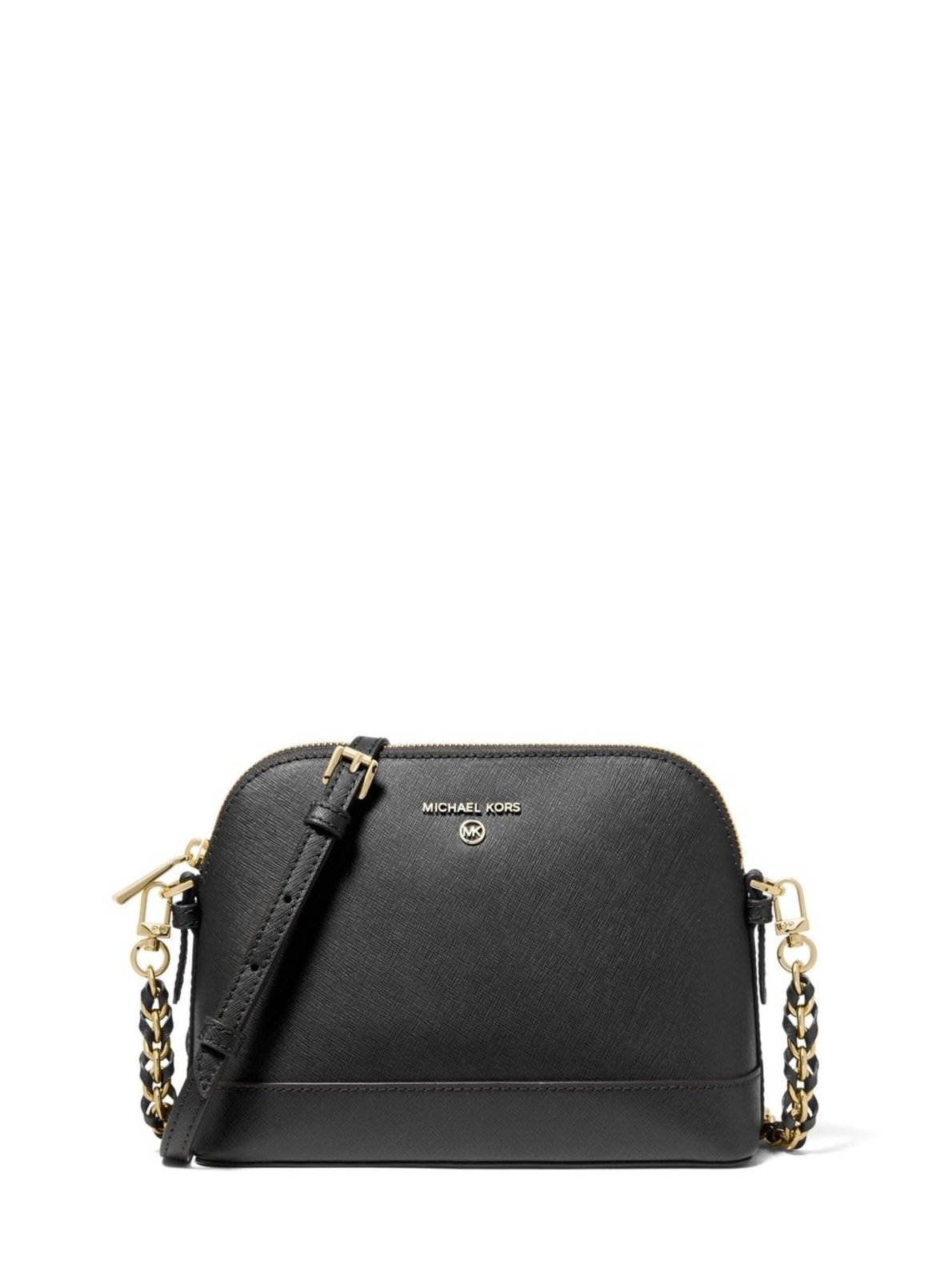 Vista 2 Bolsa Transversal Jet Set Pequena De Couro 32T1gt9c3l001 preto preto