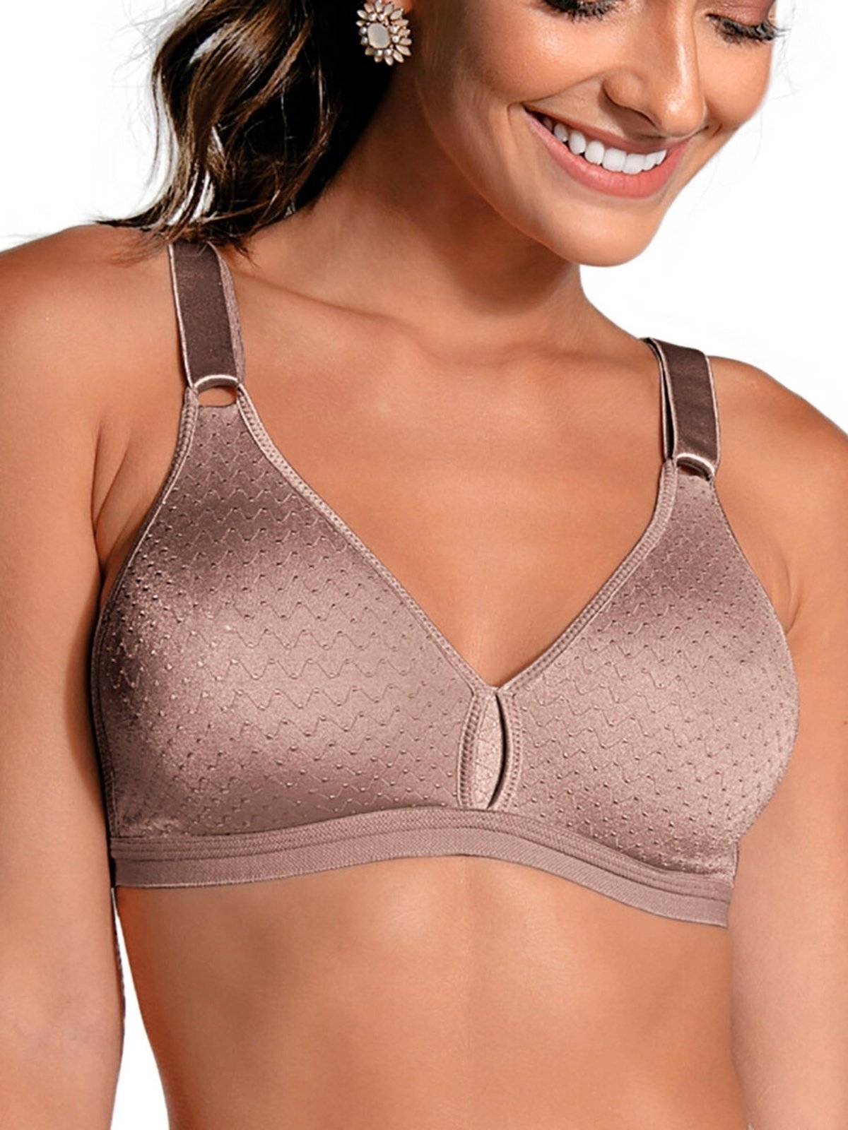 Sutiã sem Aro e sem Bojo Olimpo Demillus 61019 Bege