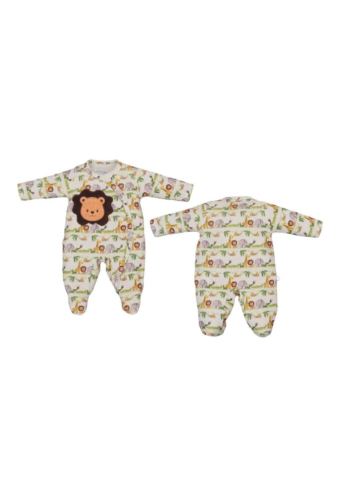 Infantil - Macacão Longo Estampado Safari Menino Upi Uli P Unico